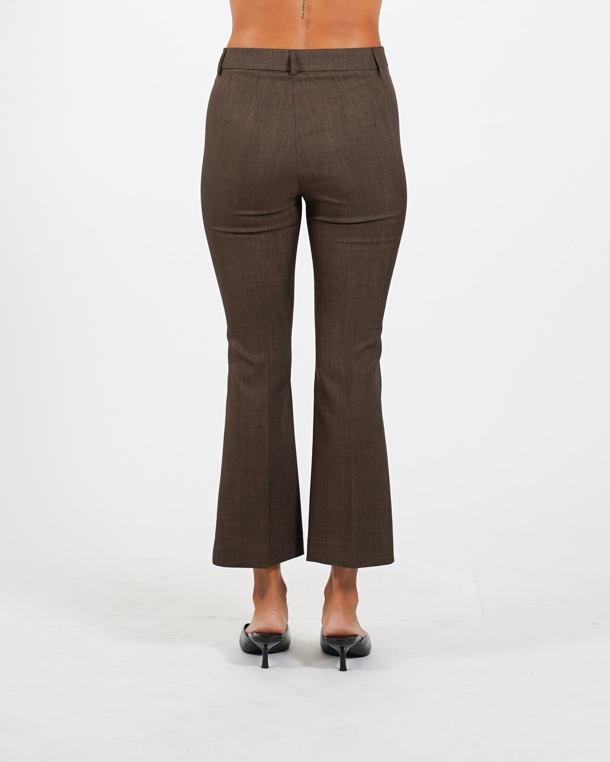 Pantaloni slim fit con bustino in fresco lana - Varsha