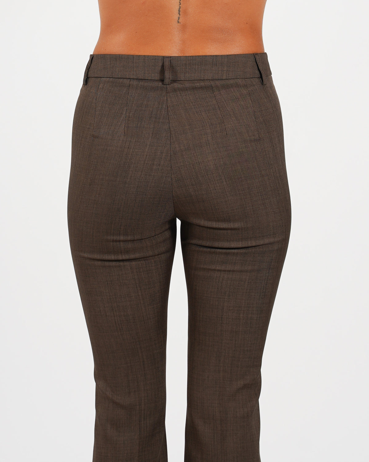 Pantaloni slim fit con bustino in fresco lana - Varsha