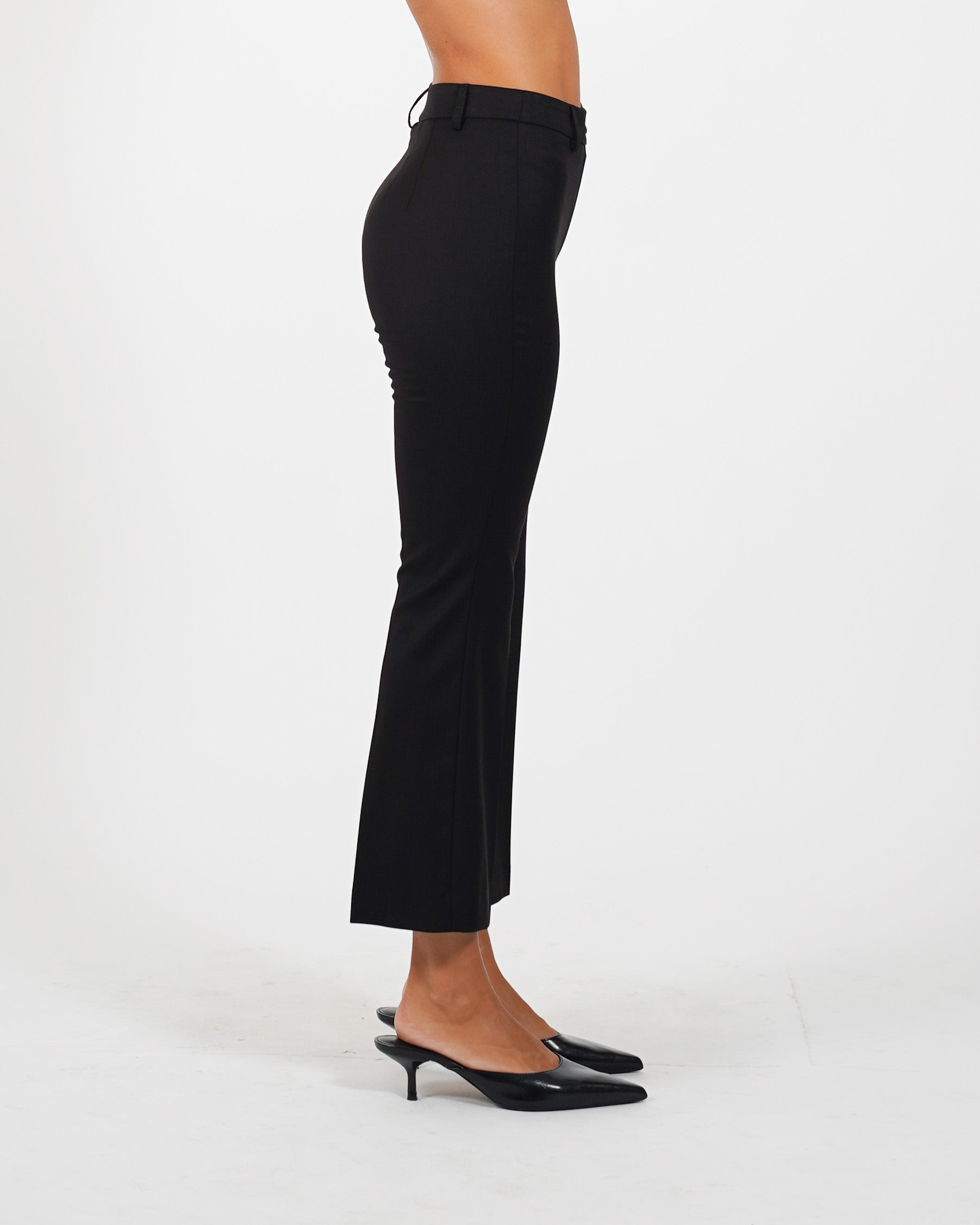 Pantaloni slim fit con bustino in fresco lana - Varsha