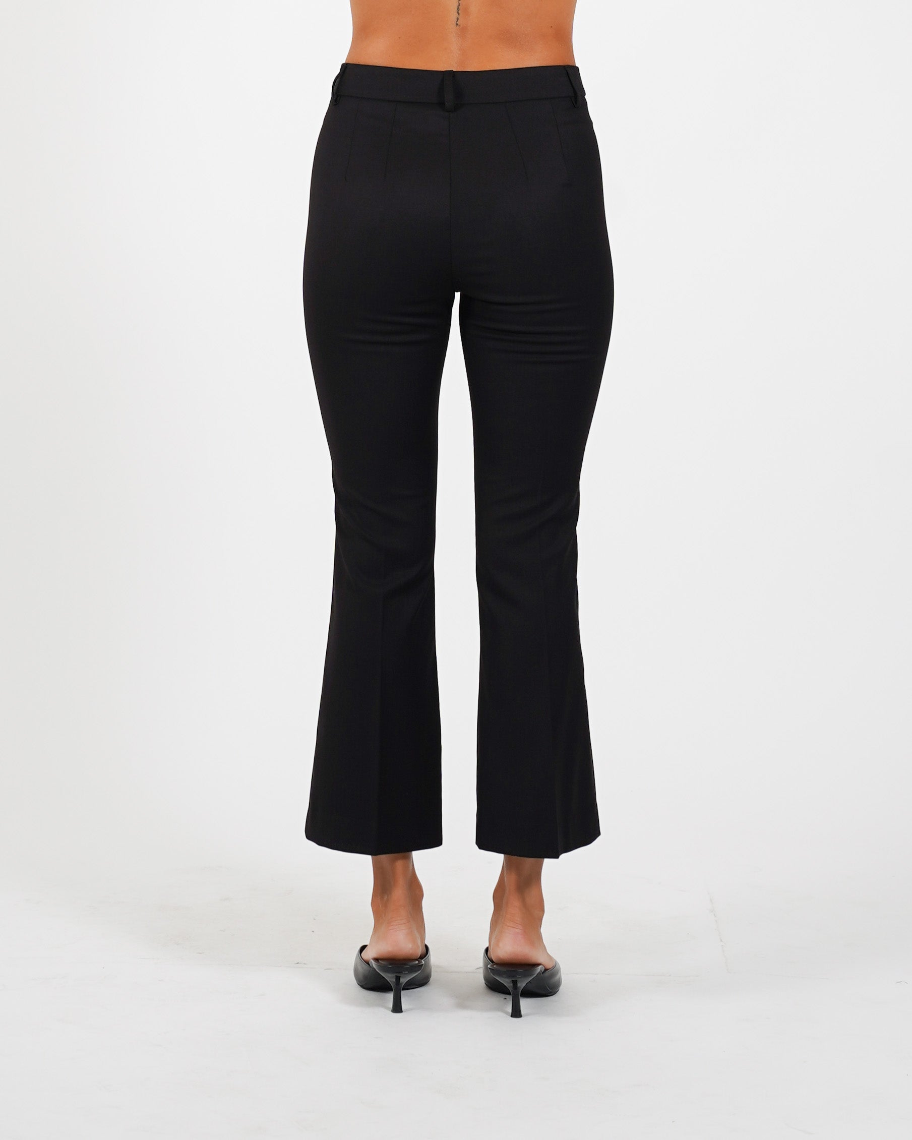 Pantaloni slim fit con bustino in fresco lana - Varsha