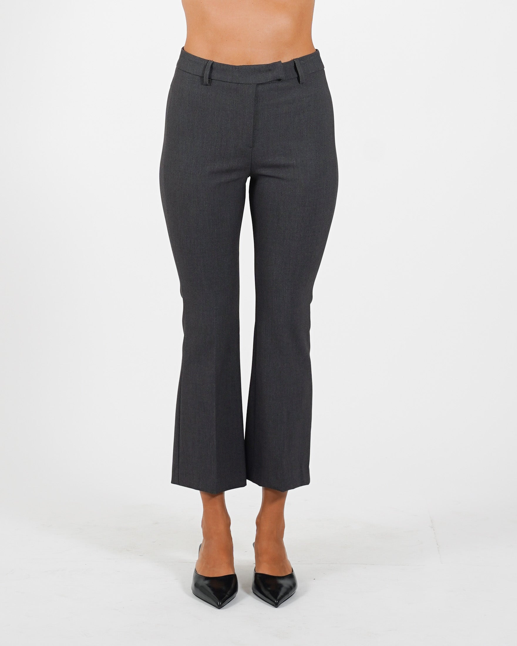 Pantaloni slim fit con bustino in fresco lana - Varsha