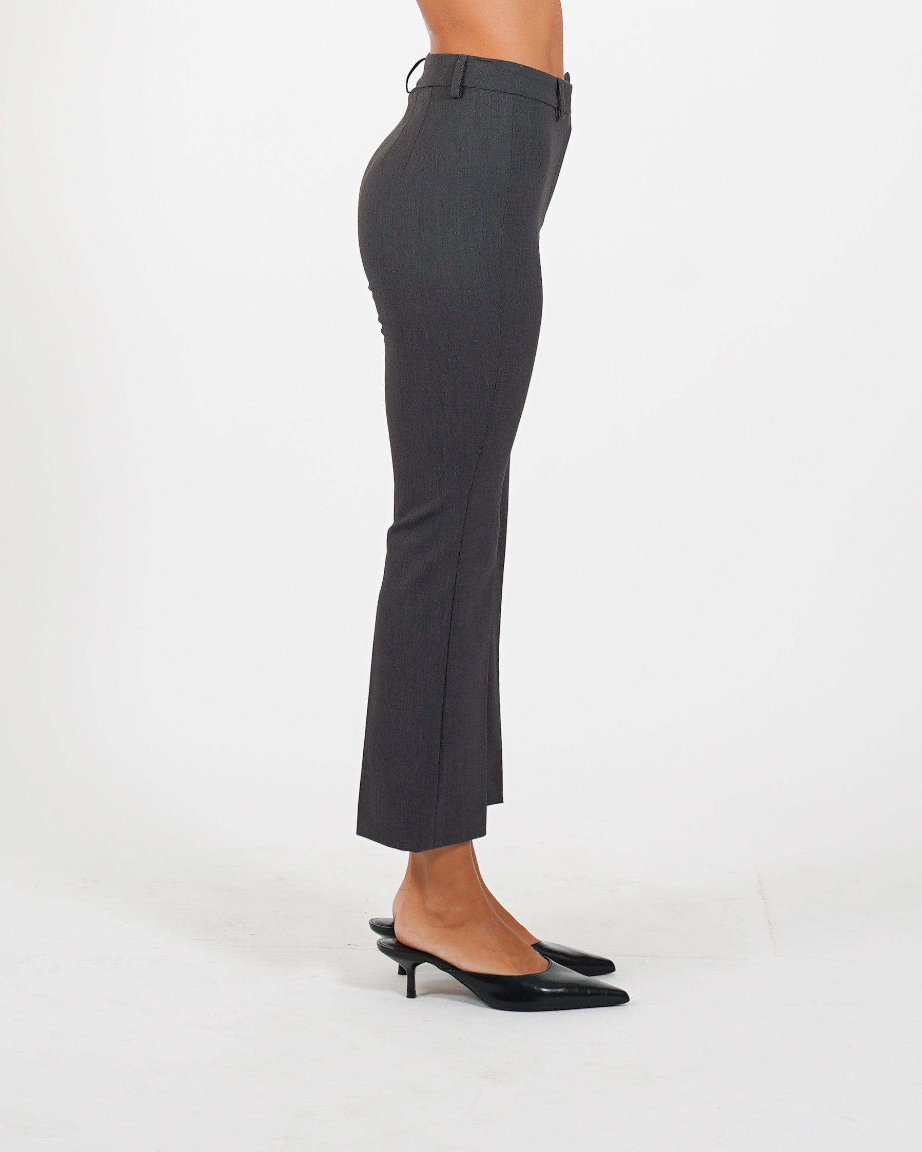 Pantaloni slim fit con bustino in fresco lana - Varsha