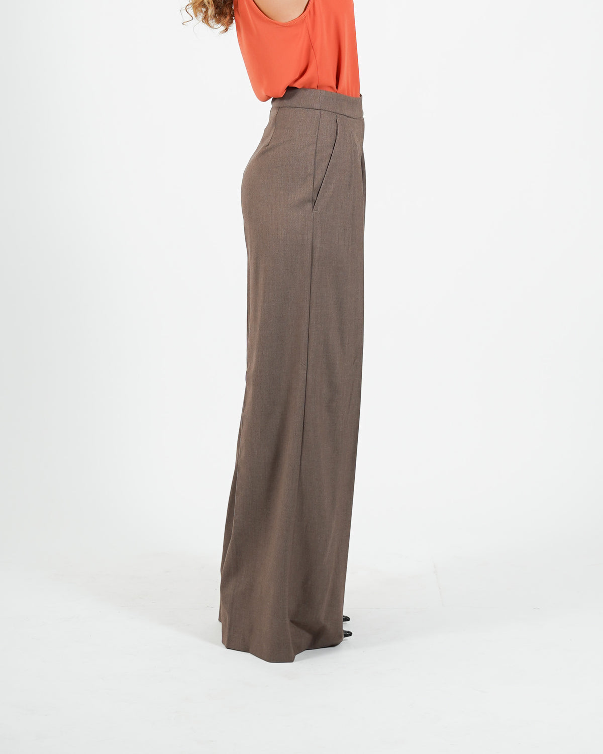 Pantaloni con baschina e gamba larga - Smirne