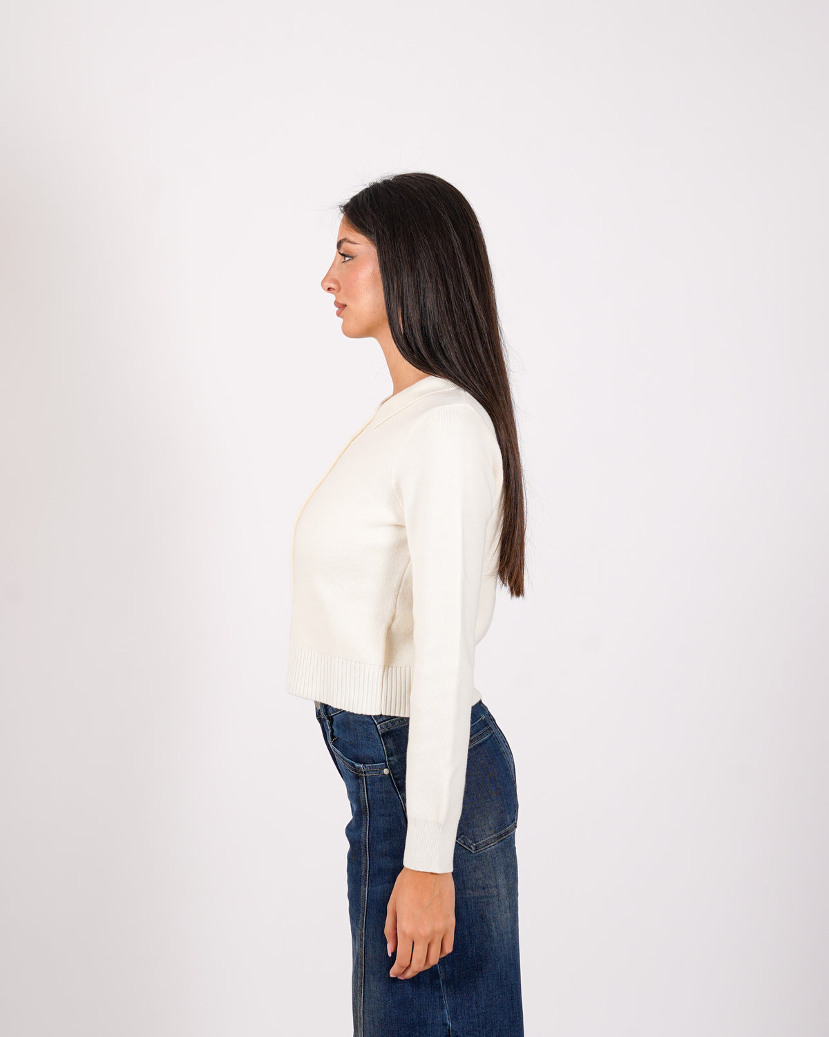 Cardigan in maglia con bottoni tono su tono - Joanna