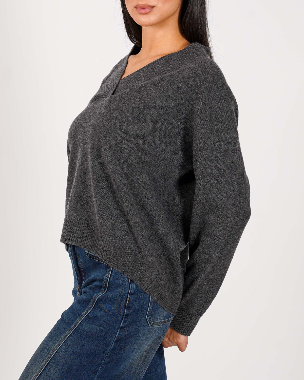 Maglia scollo a V in lana - Gianna