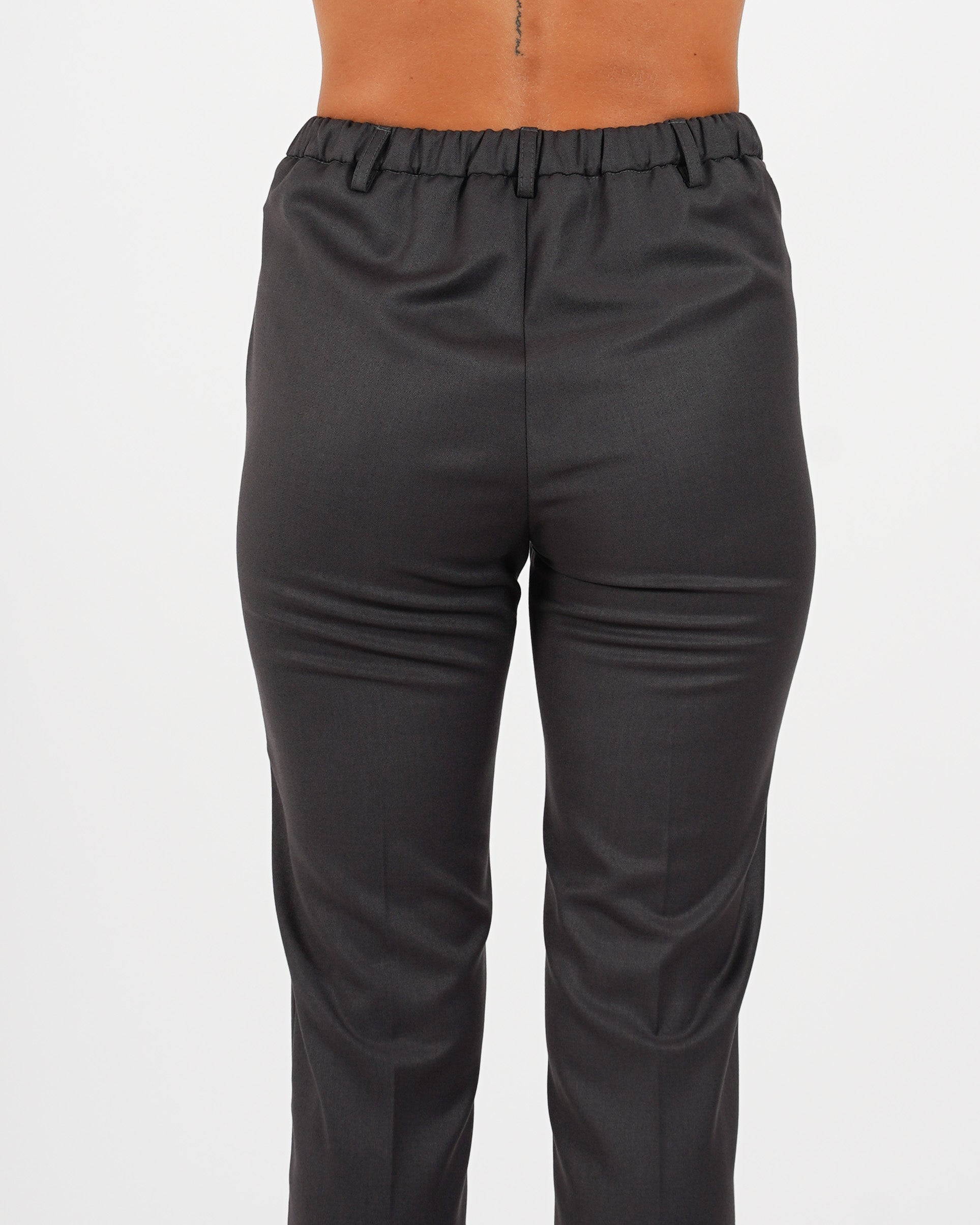Pantaloni slim fit con bustino in fresco lana - Vidula