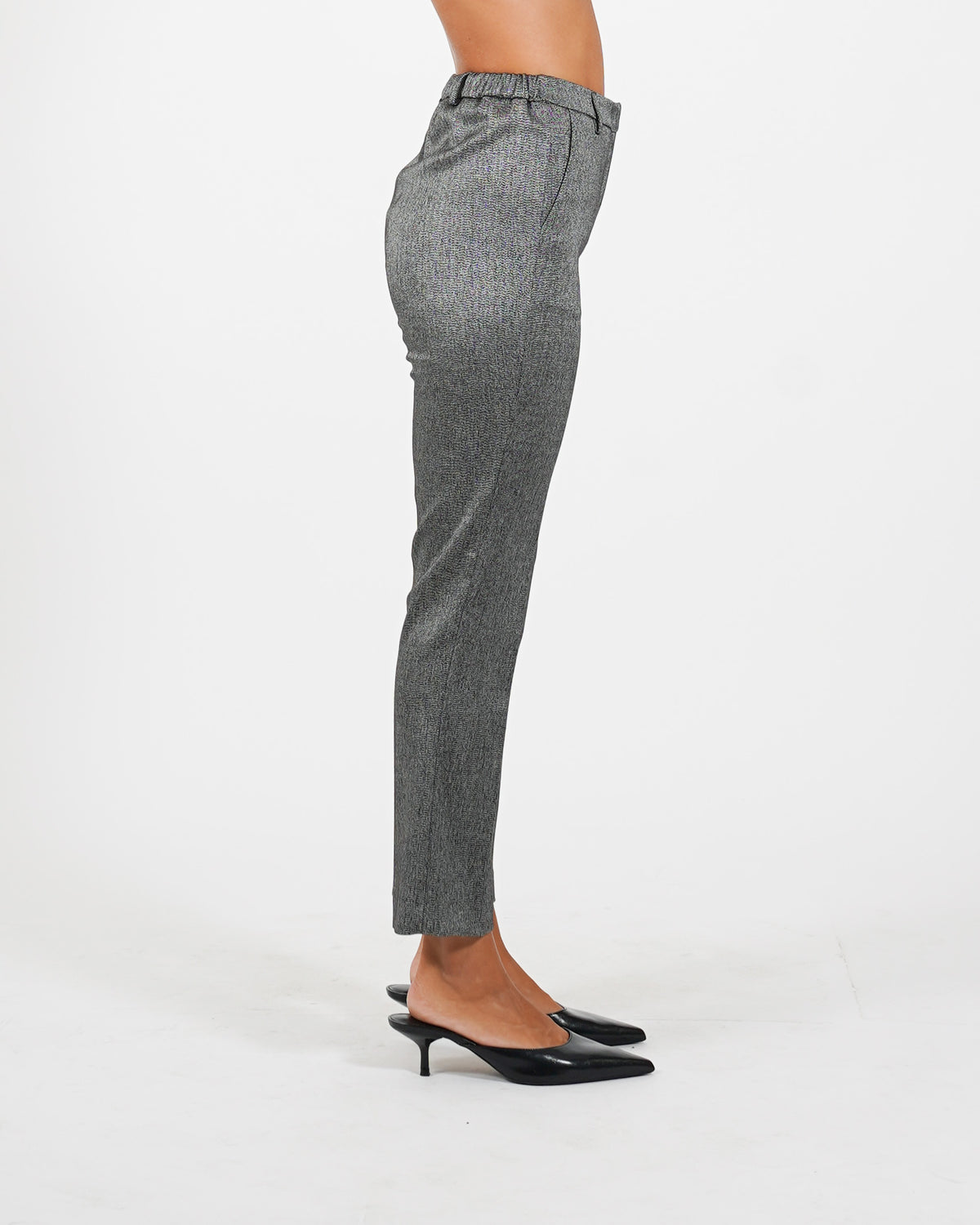 Pantaloni slim fit con bustino in fresco lana - Vidula