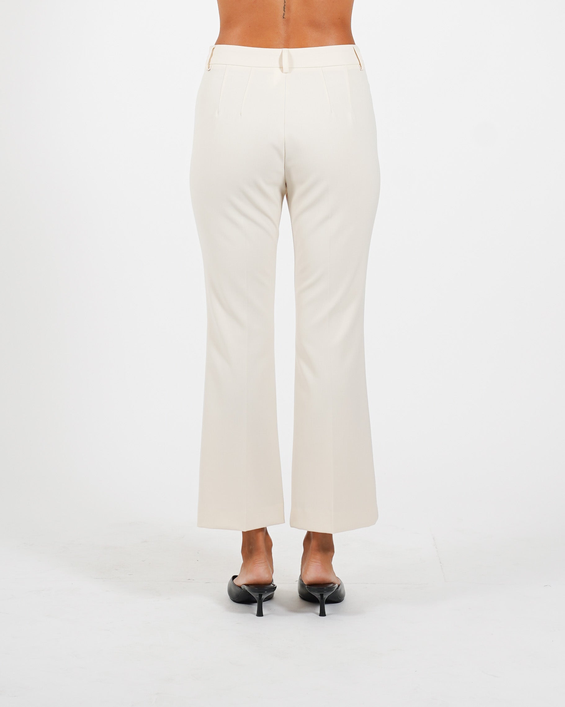 Pantaloni slim fit con bustino in fresco lana - Varsha