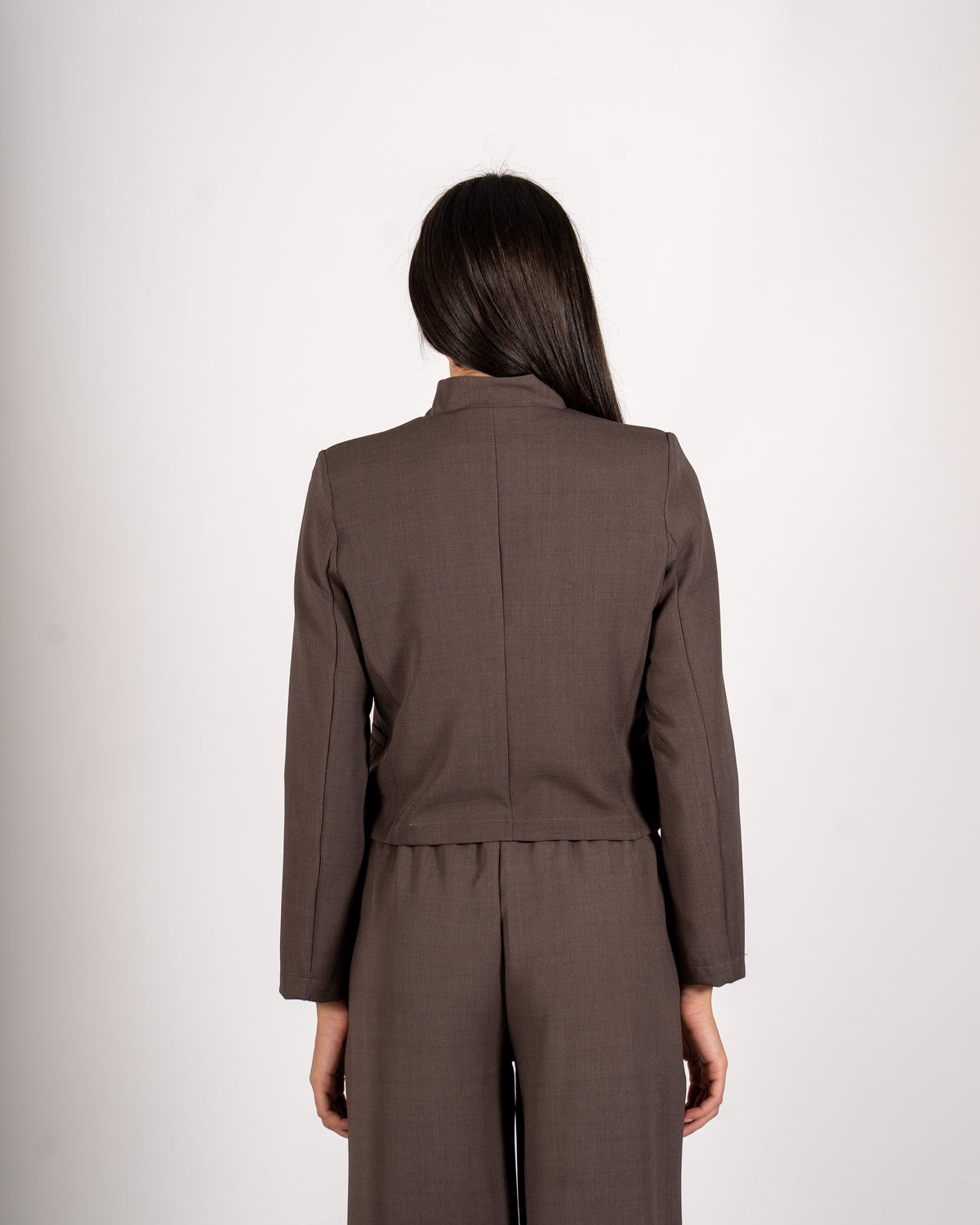 Giacca kimono cropped in frescolana - Meryem
