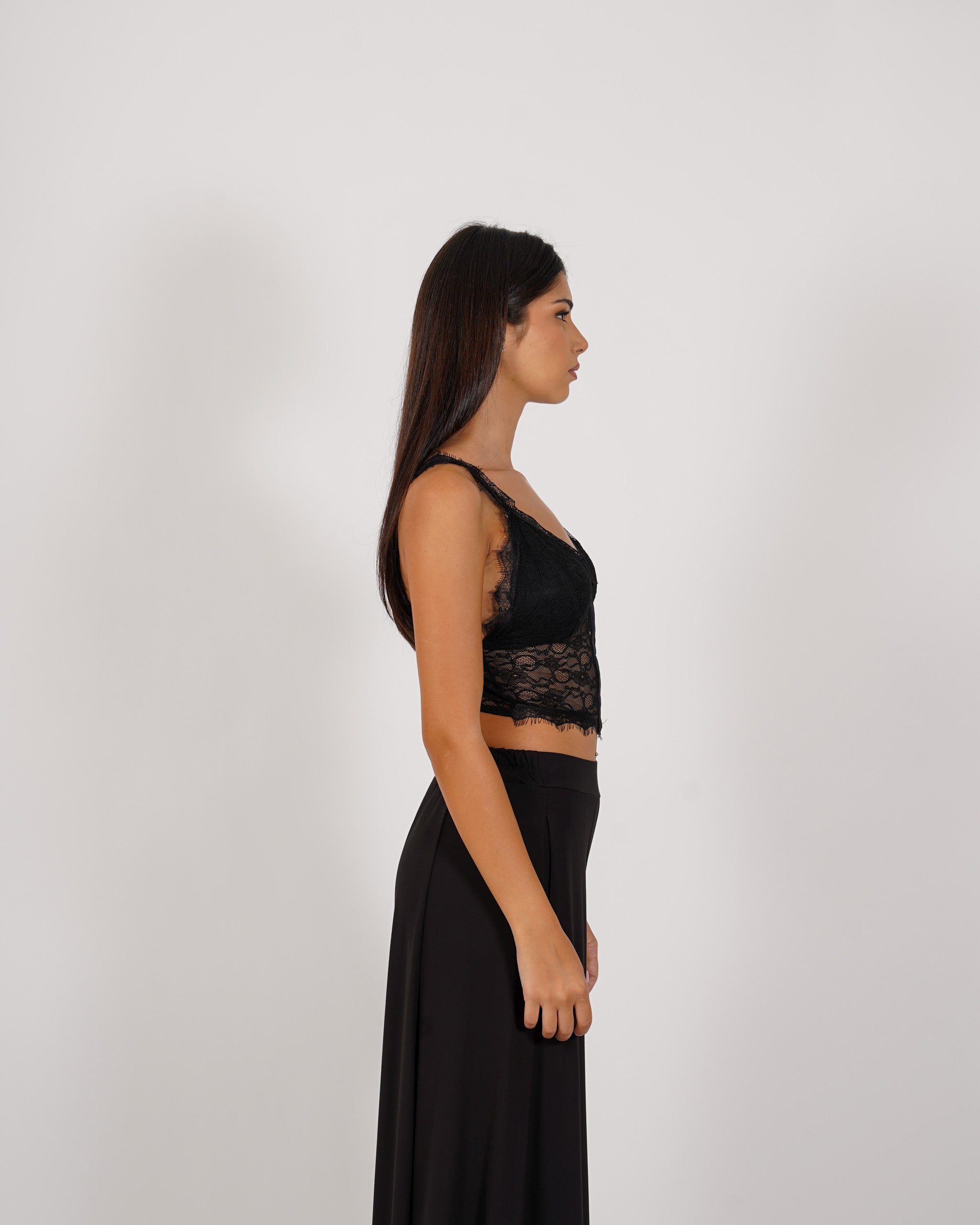 Guêpière in pizzo macramè - Violenta