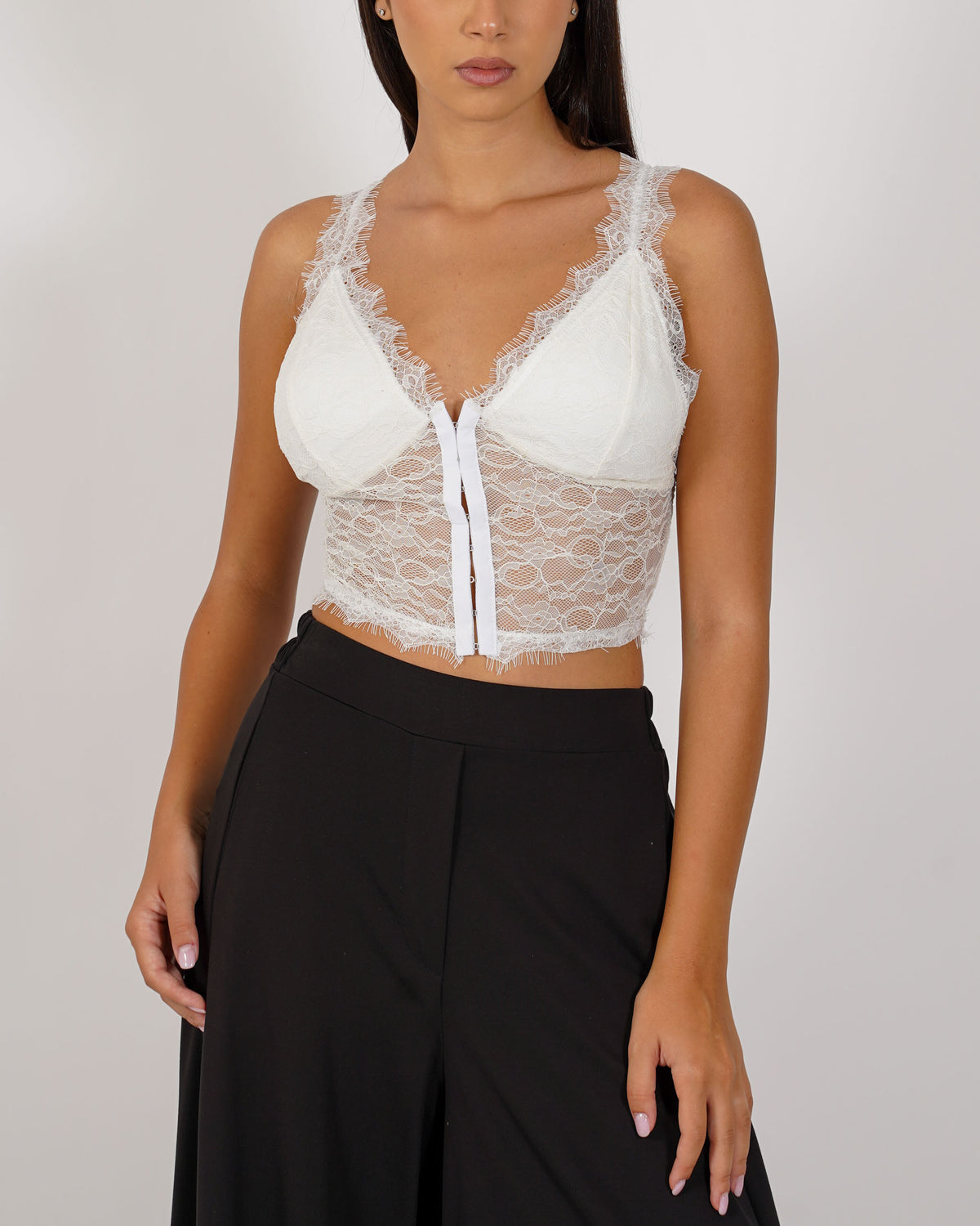 Guêpière in pizzo macramè - Violenta