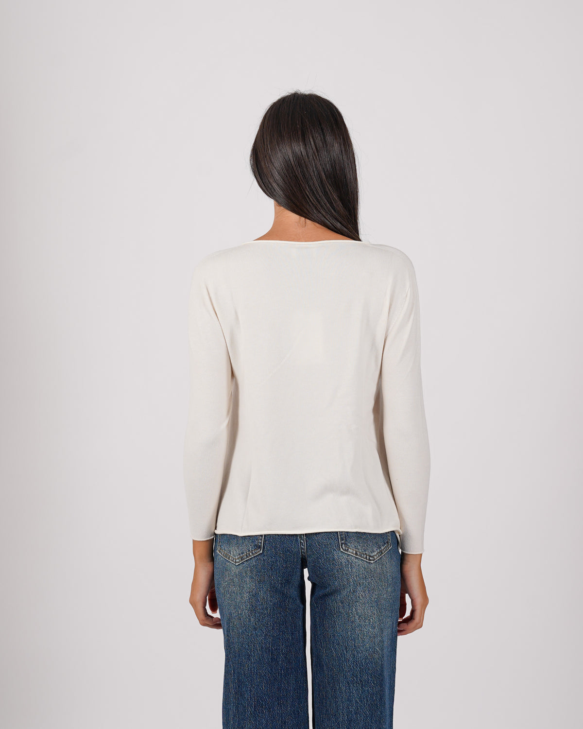 Maglia girocollo minimal con spacchi laterali - Austria