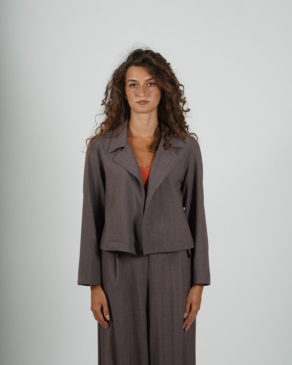 Giacca cropped in frescolana - Blandina