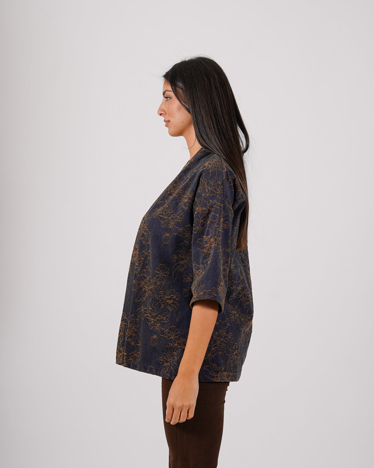 Kimono in tessuto jacquard - Lidia