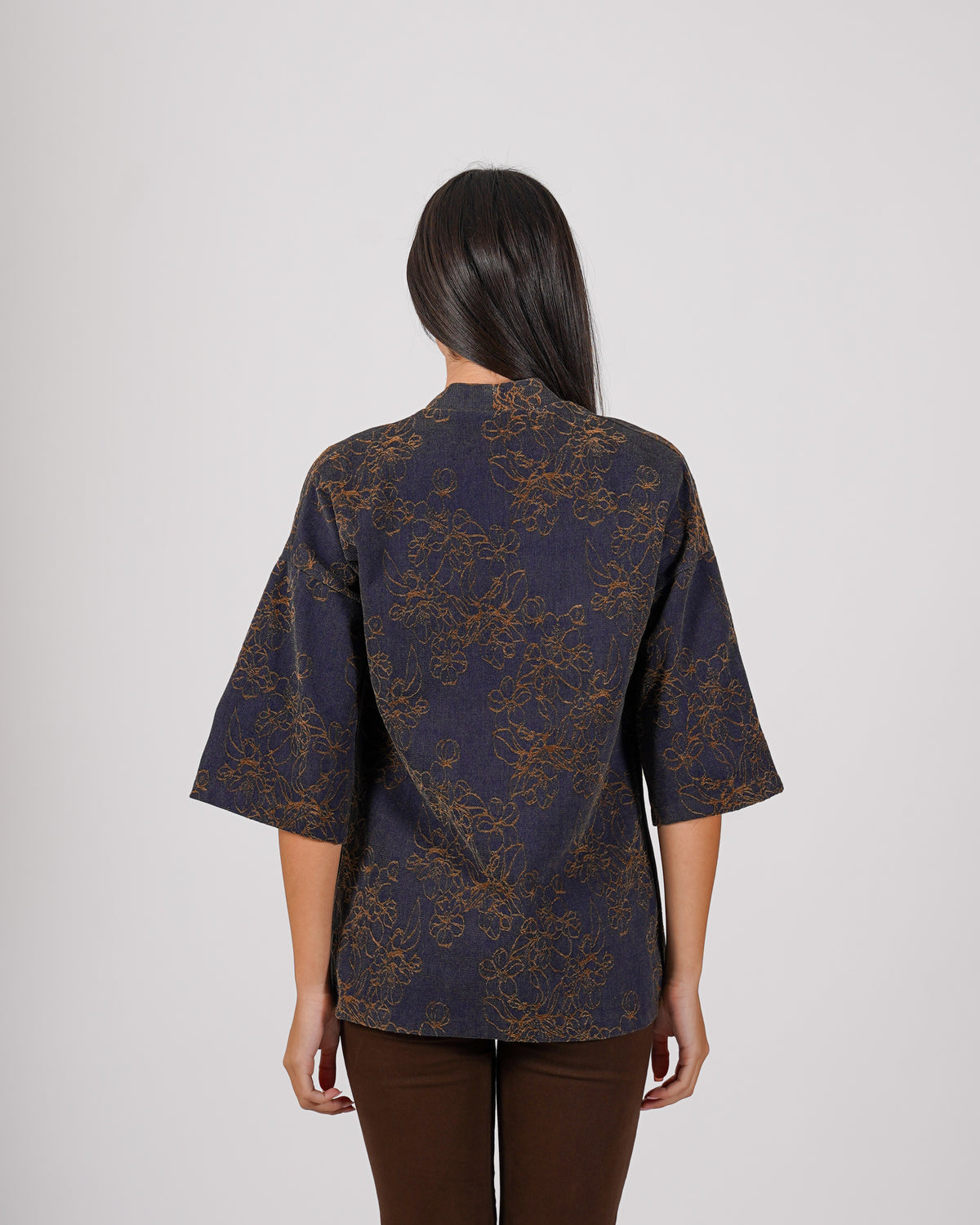 Kimono in tessuto jacquard - Lidia