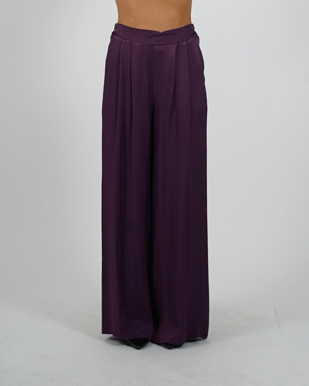 Pantaloni con baschina e gamba larga - Titanica