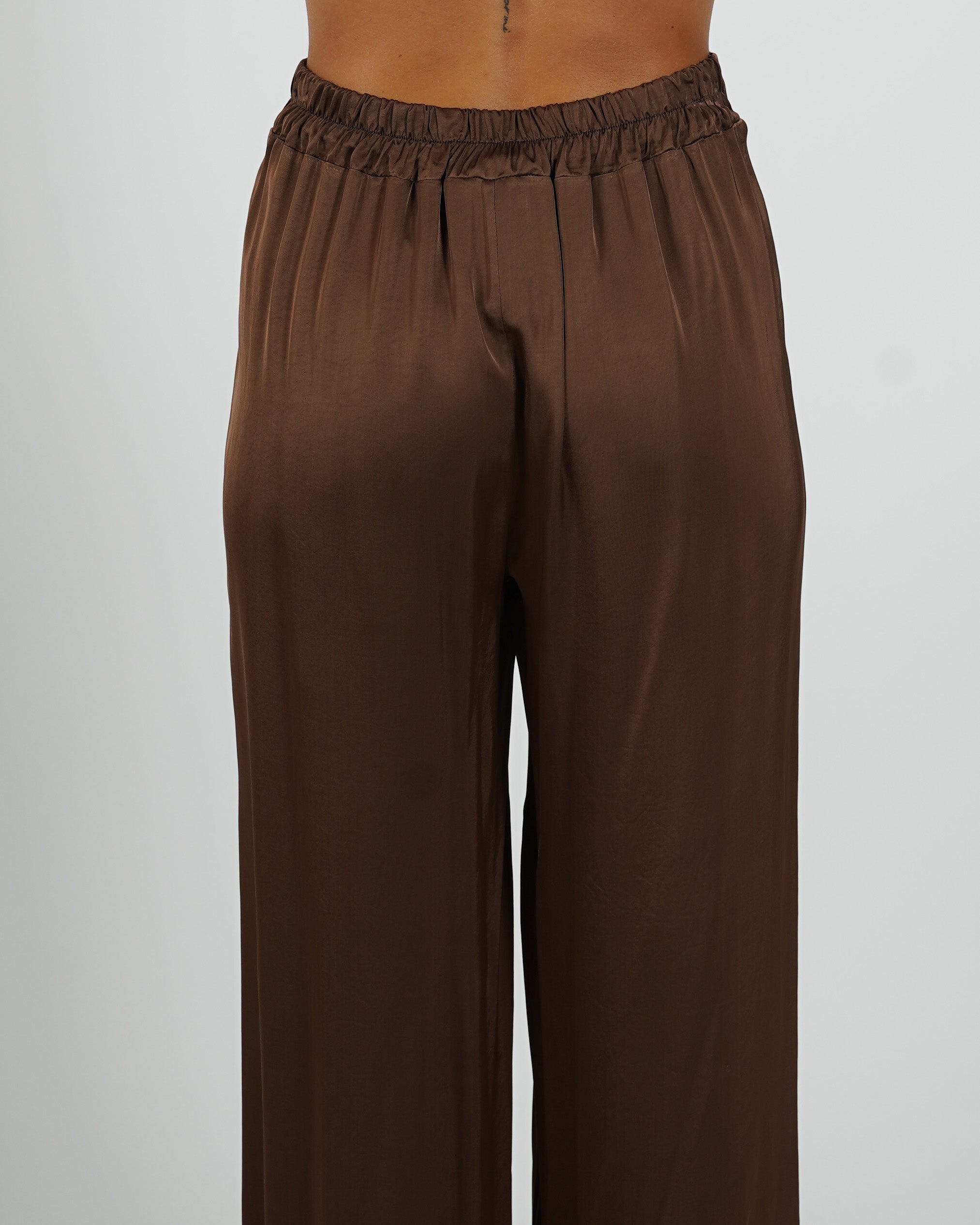 Pantaloni con baschina e gamba larga - Galante