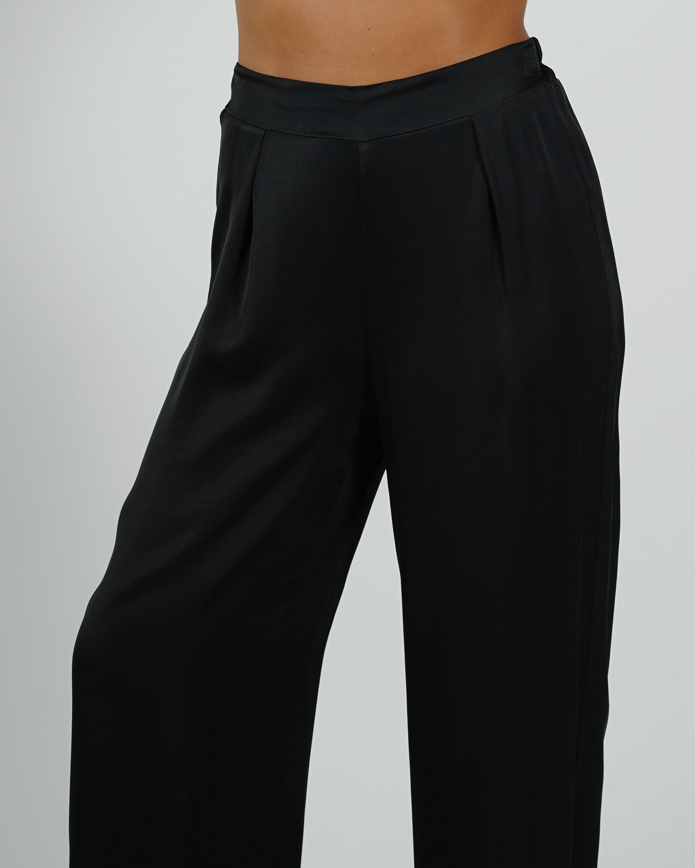 Pantaloni con baschina e gamba larga - Galante