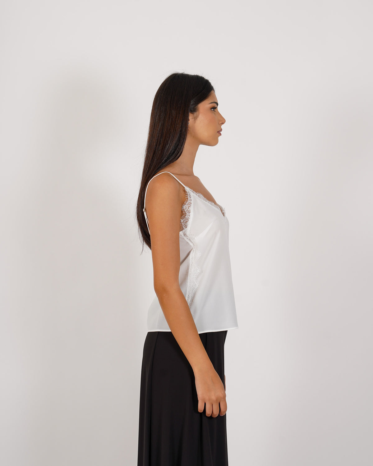 Canotta con profilo in macrame - Disinvolta