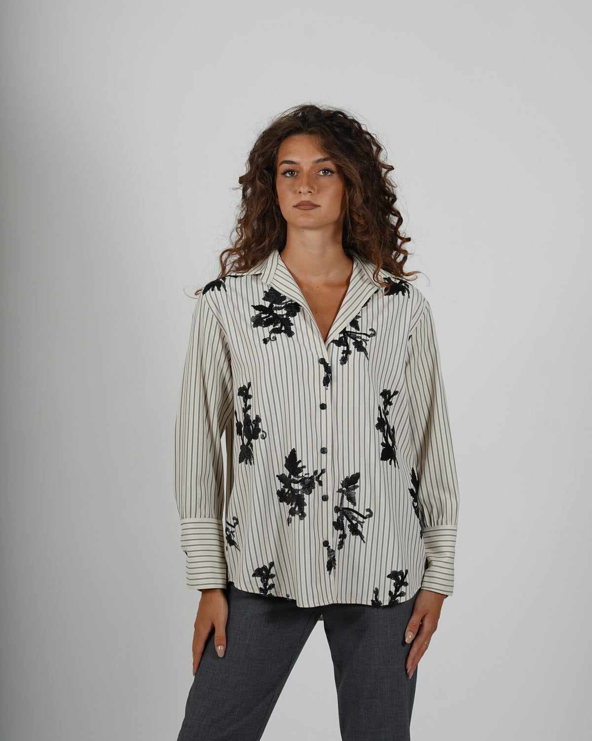 Camicia rigata in cotone - Leggera