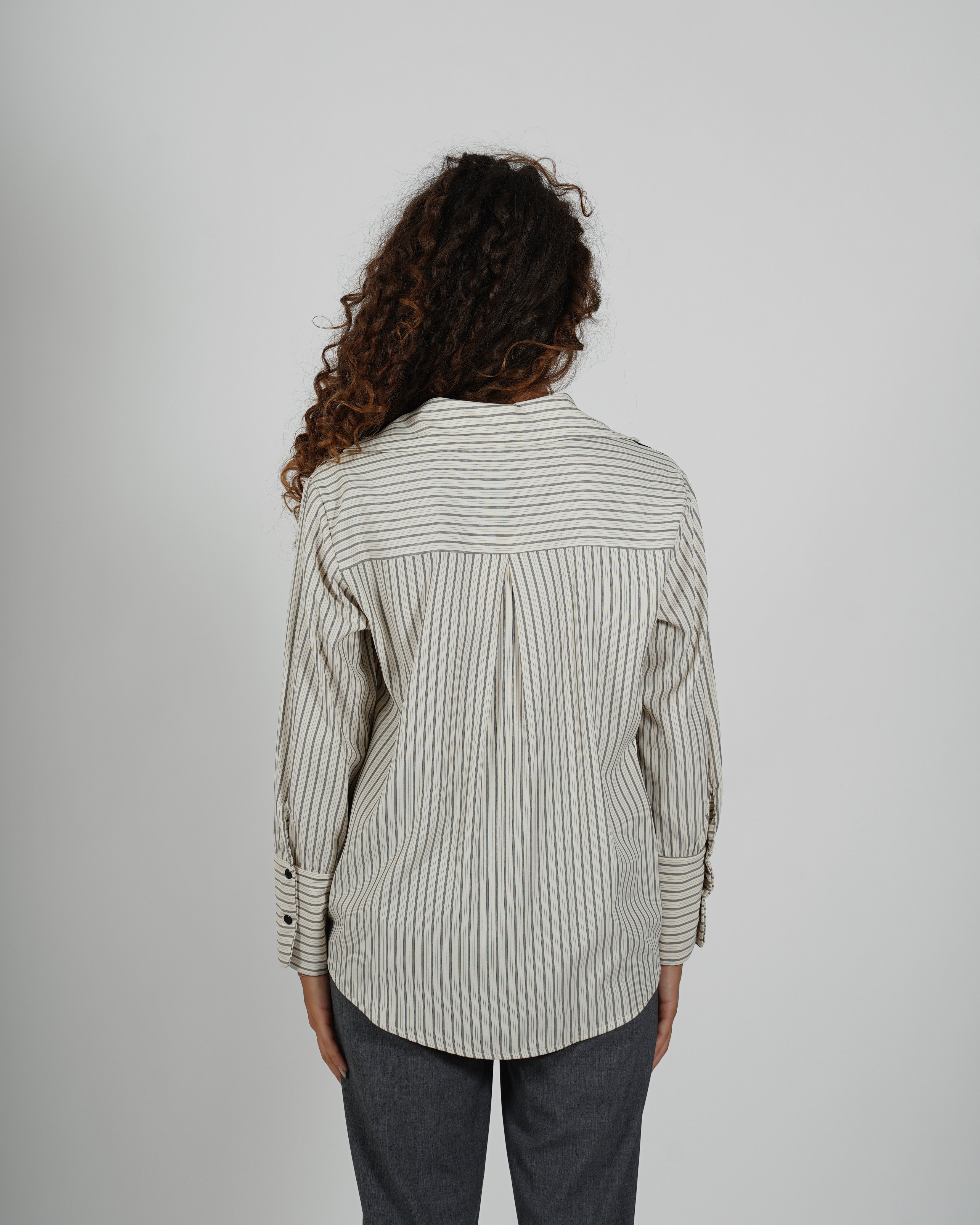 Camicia rigata in cotone - Leggera