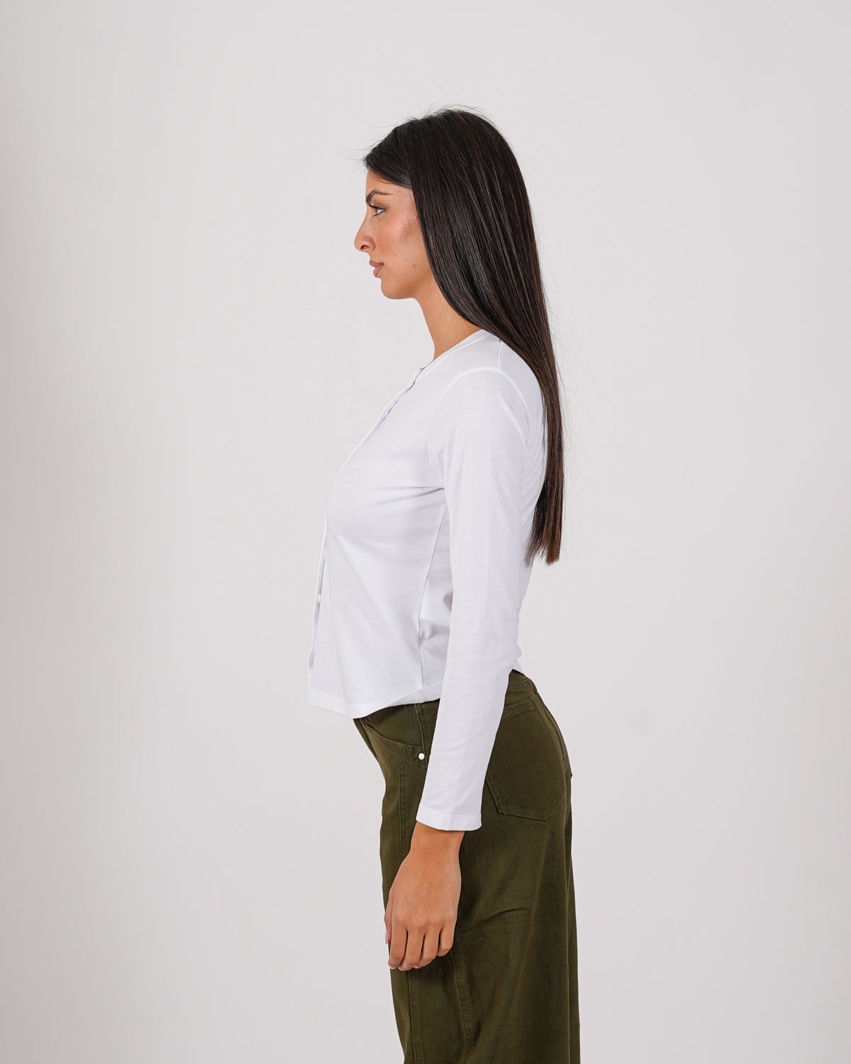 Shirt serafino slim fit in cotone - Magica