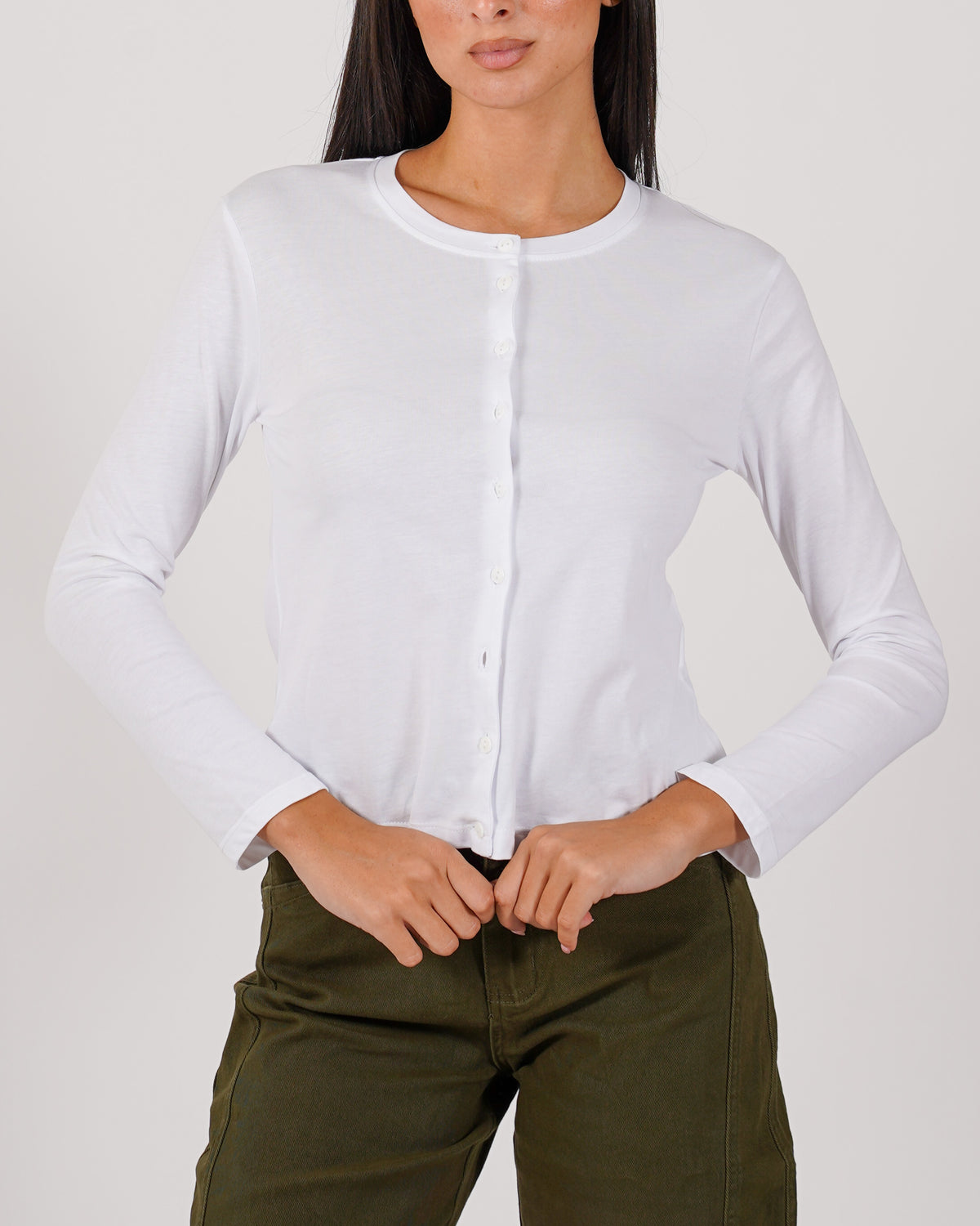Shirt serafino slim fit in cotone - Magica