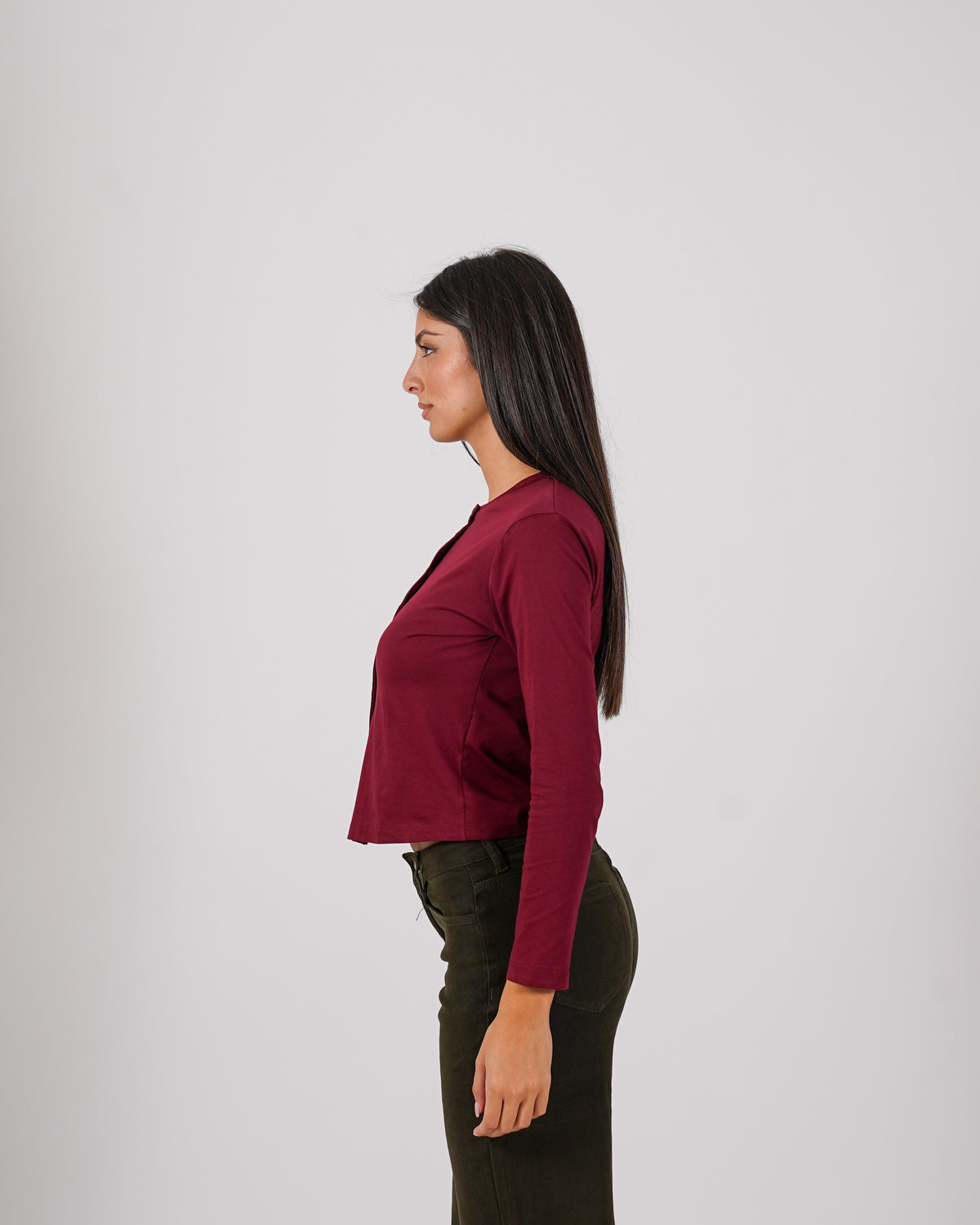 Shirt serafino slim fit in cotone - Magica