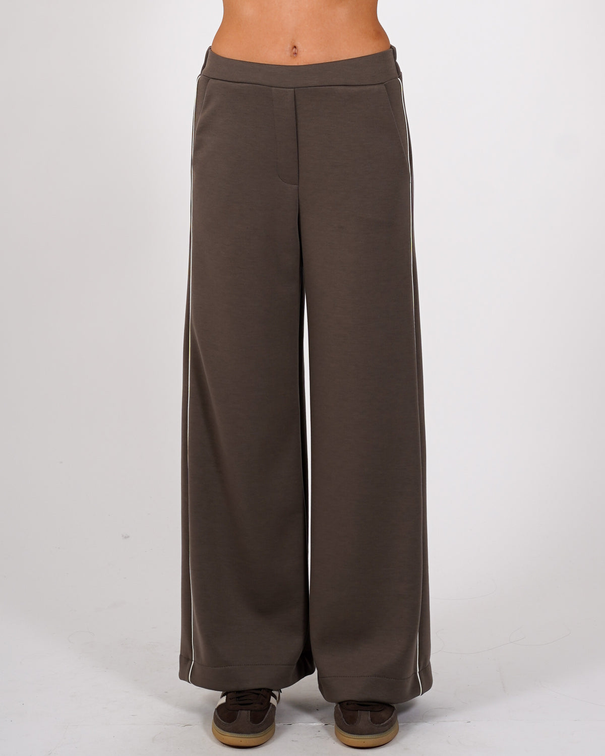 Pantaloni felpa con elastico con profilo a contrasto - Gubbio