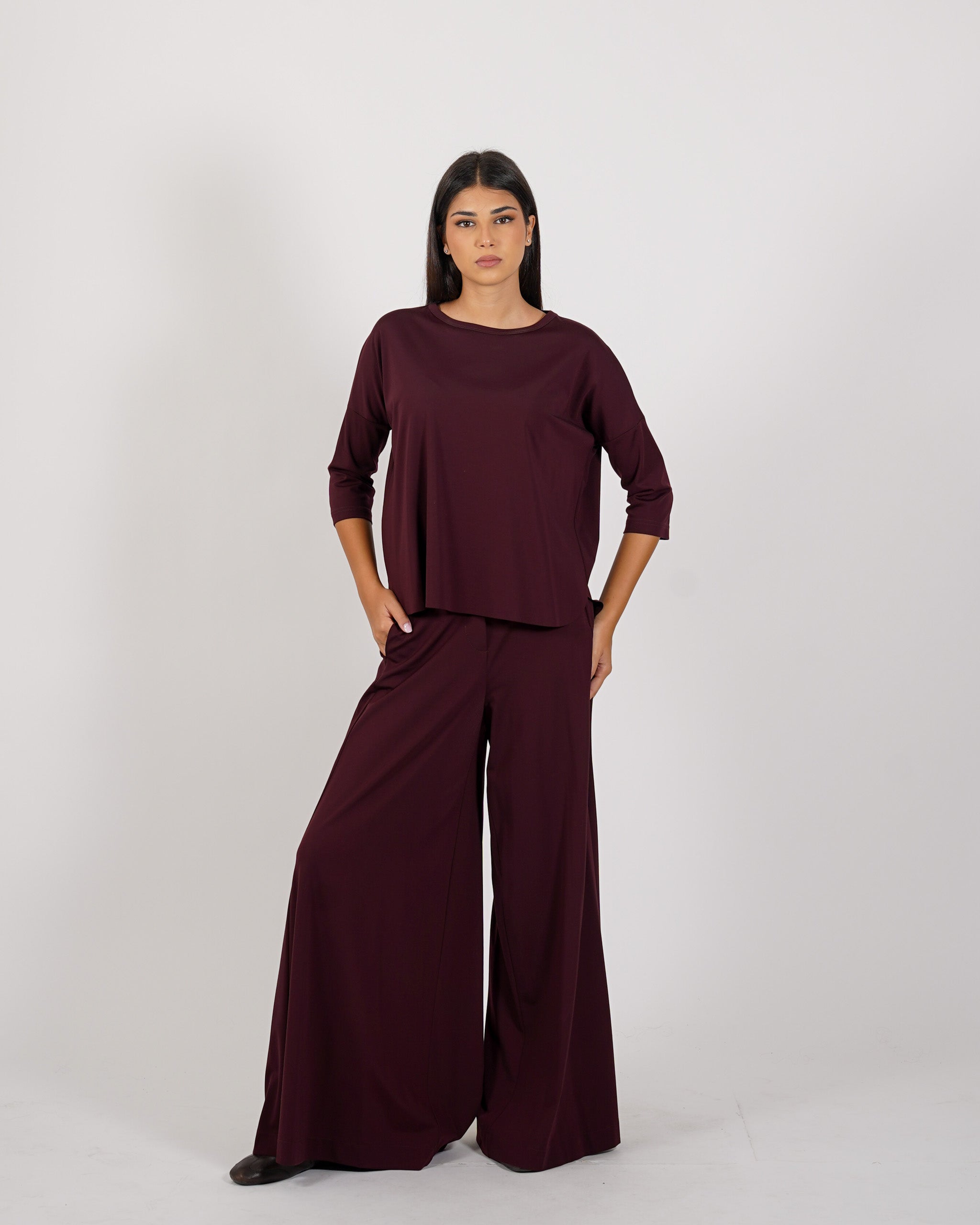 Blusa girocollo manica raglan - Odiosa