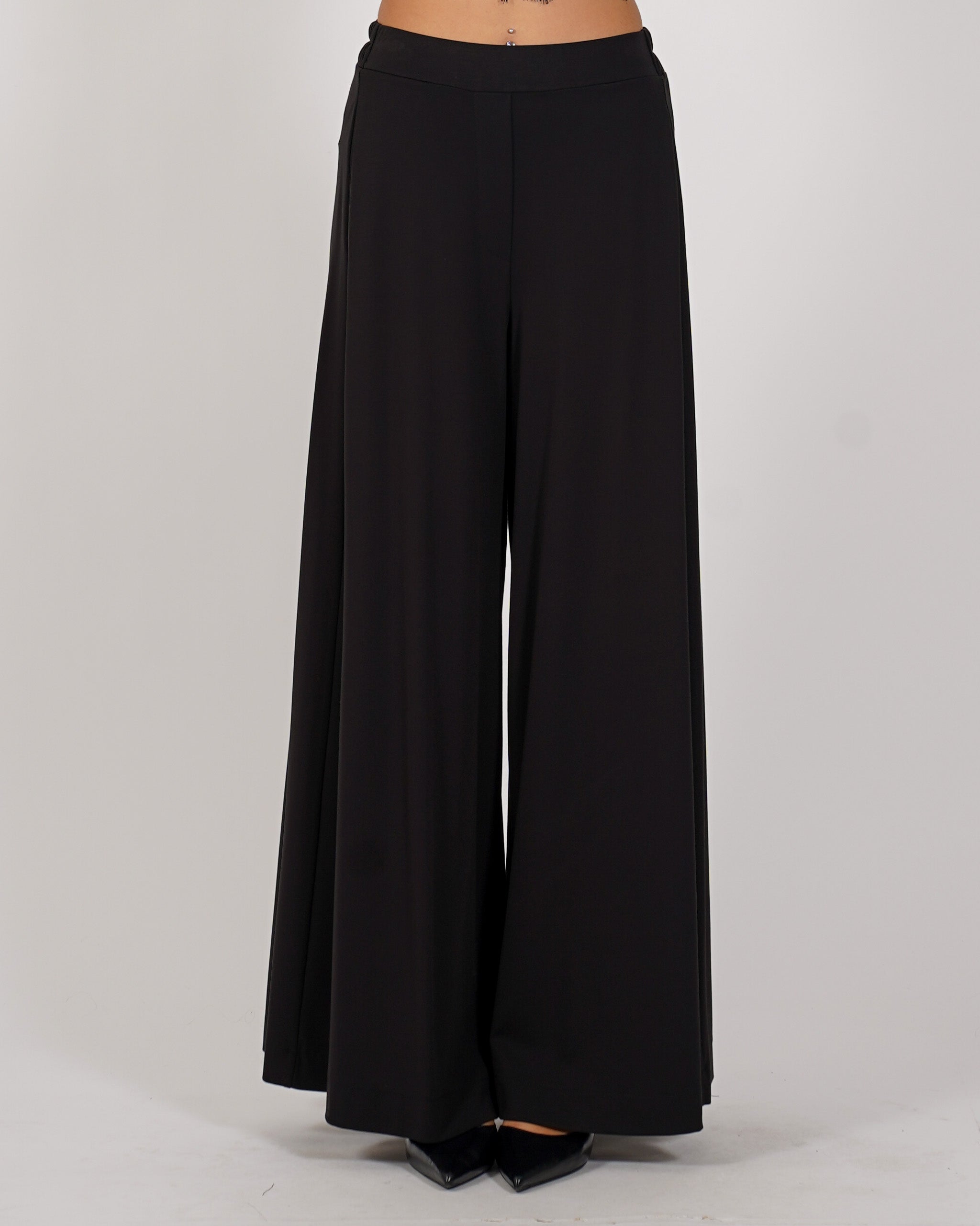 Pantaloni con baschina e gamba larga - Karen