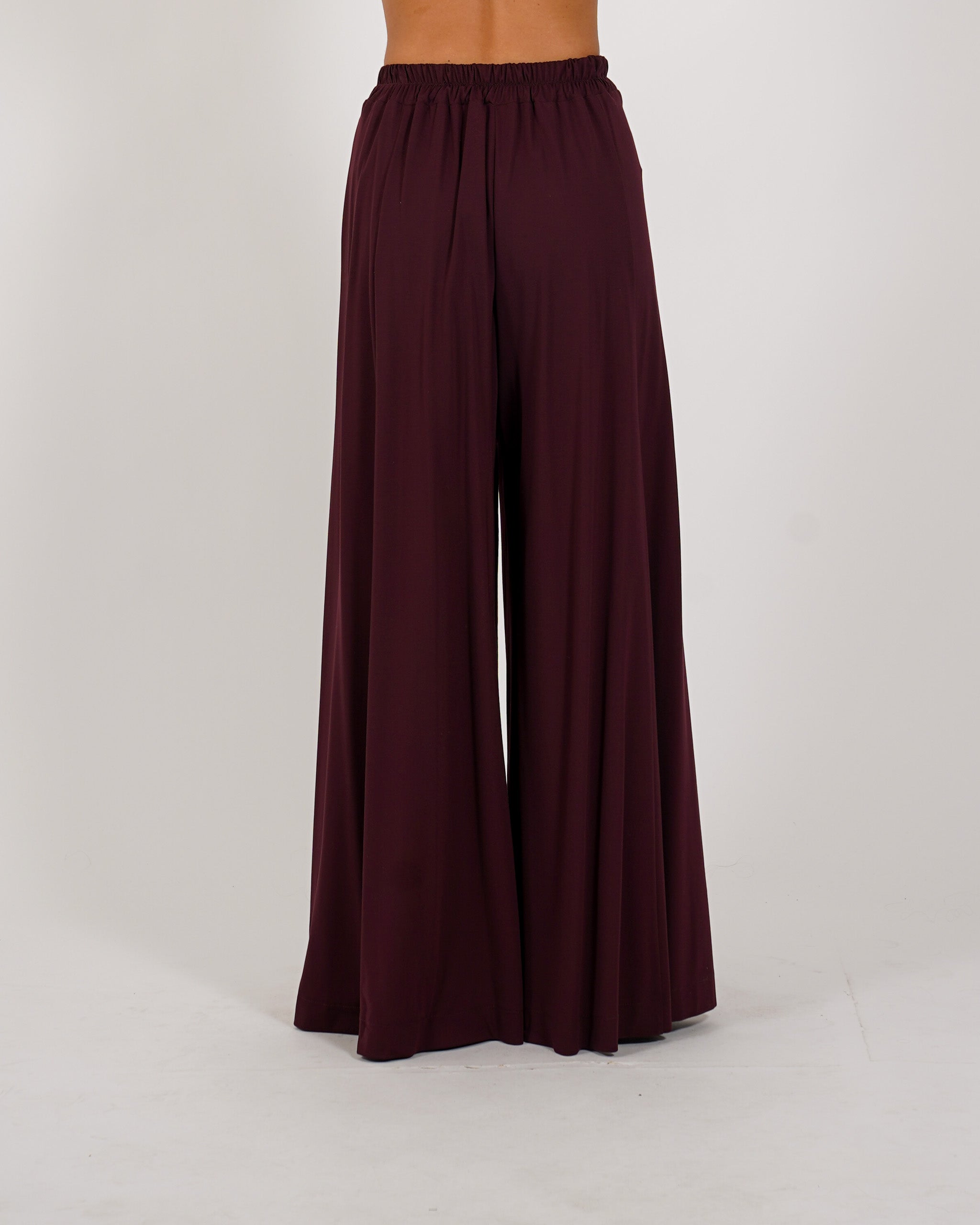 Pantaloni con baschina e gamba larga - Karen