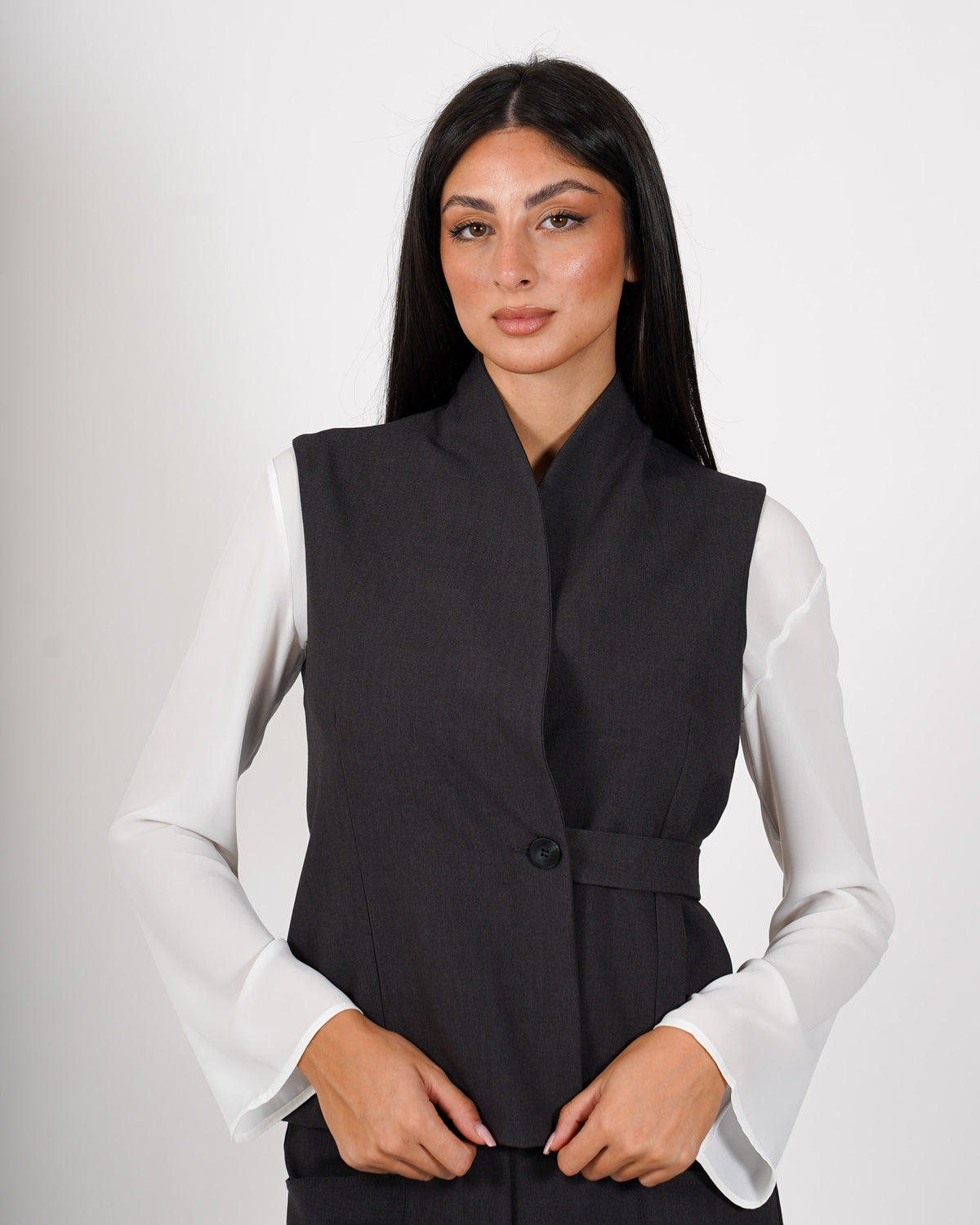 Gilet kimono in mano viscosa - Sorbona