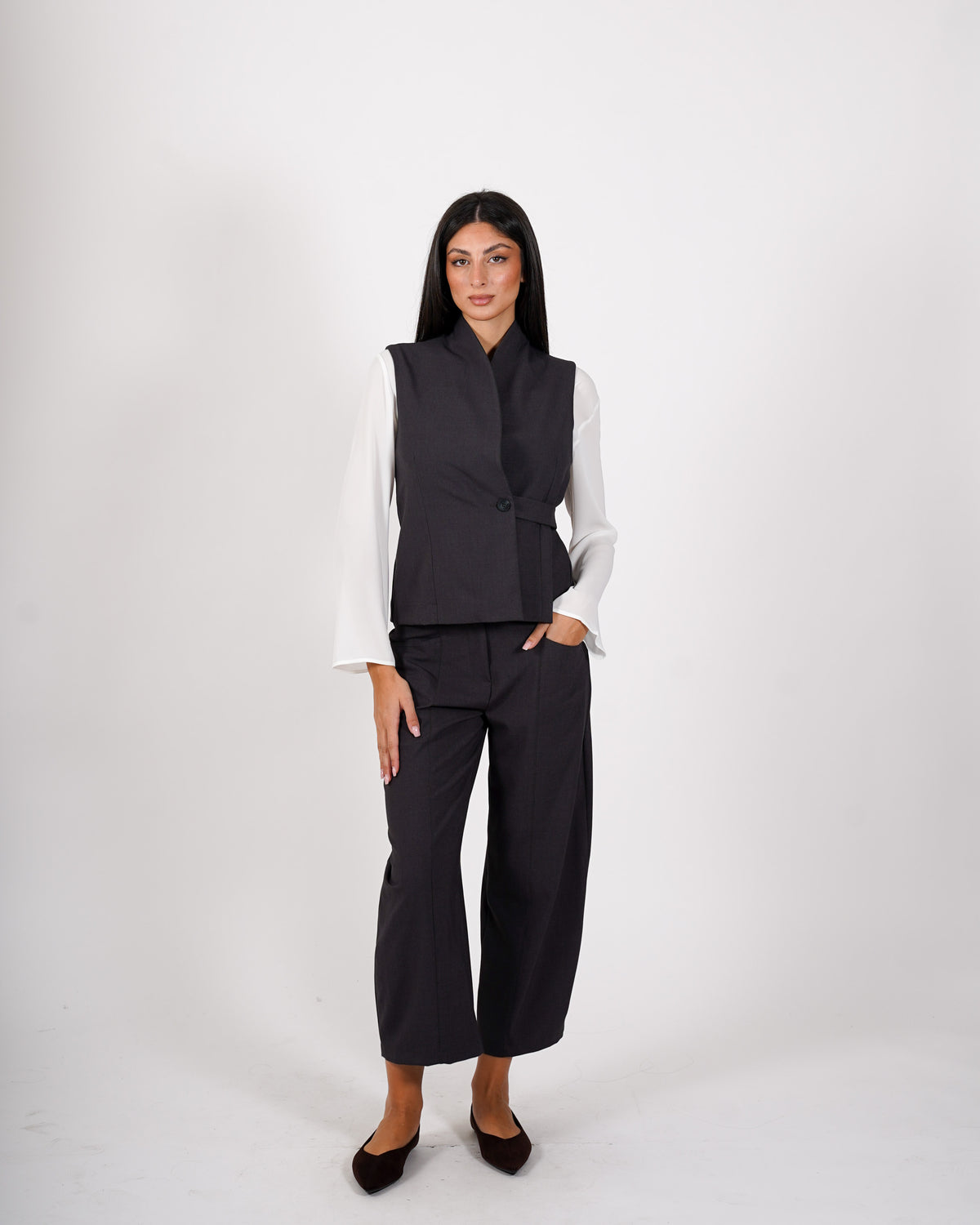 Pantaloni cropped in eco fibra - Croazia