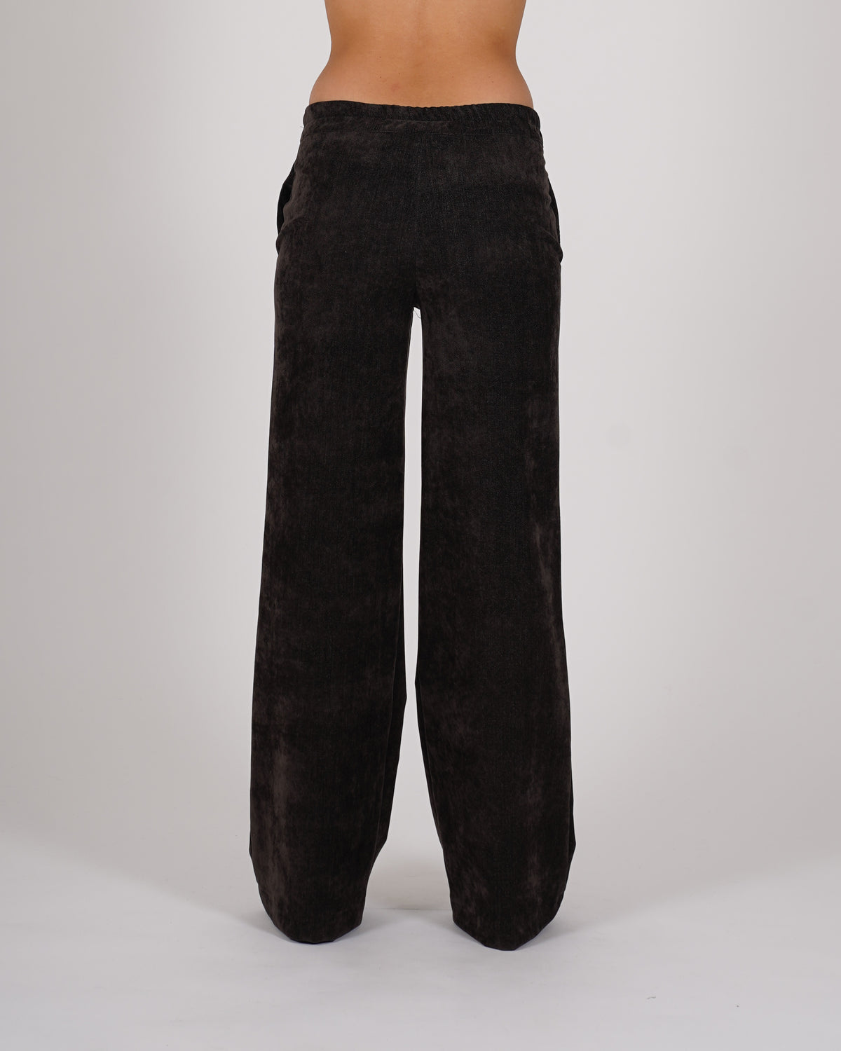 Pantaloni con baschina e gamba larga - Spagnola