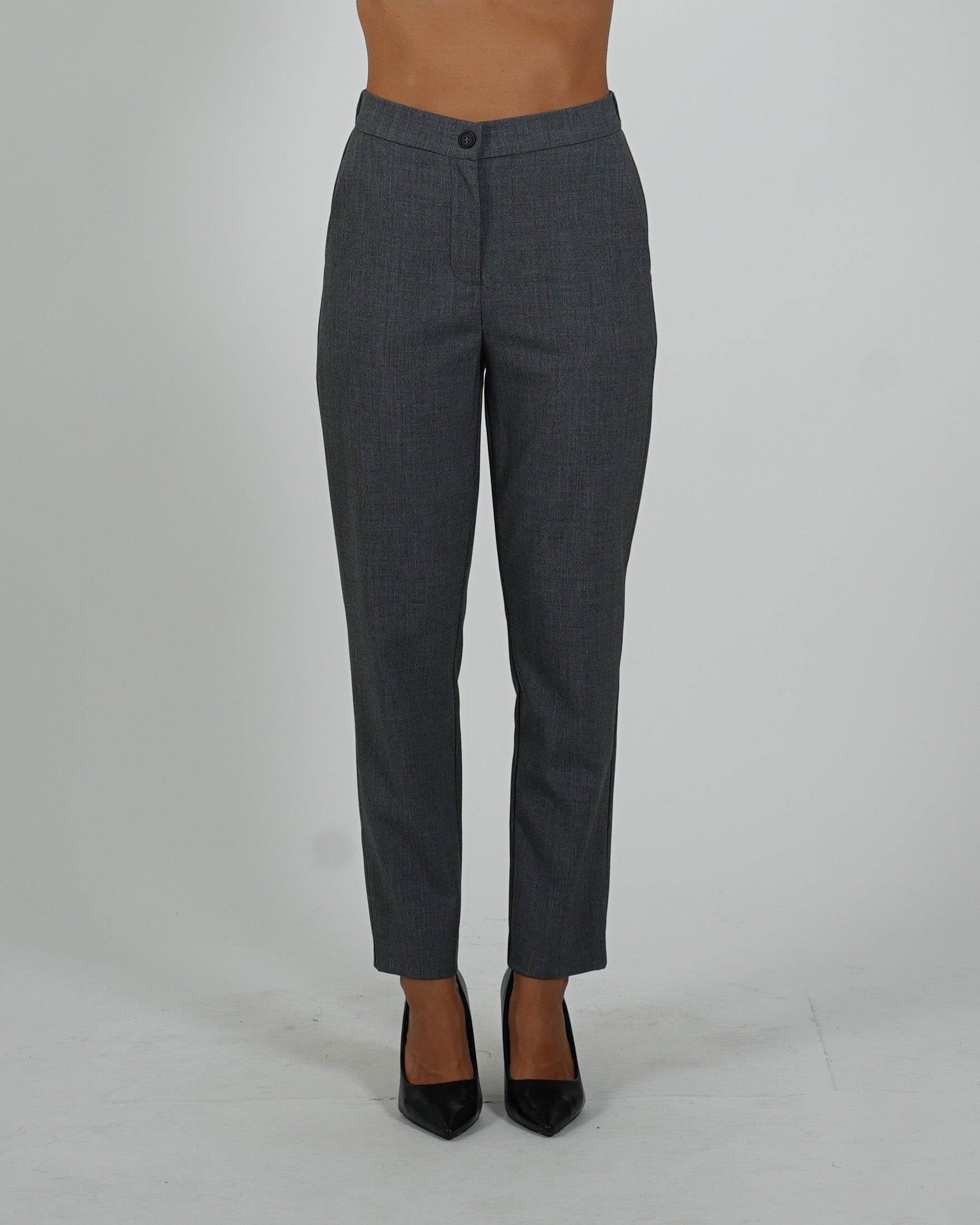 Pantaloni regular fit in frescolana - Aremogna