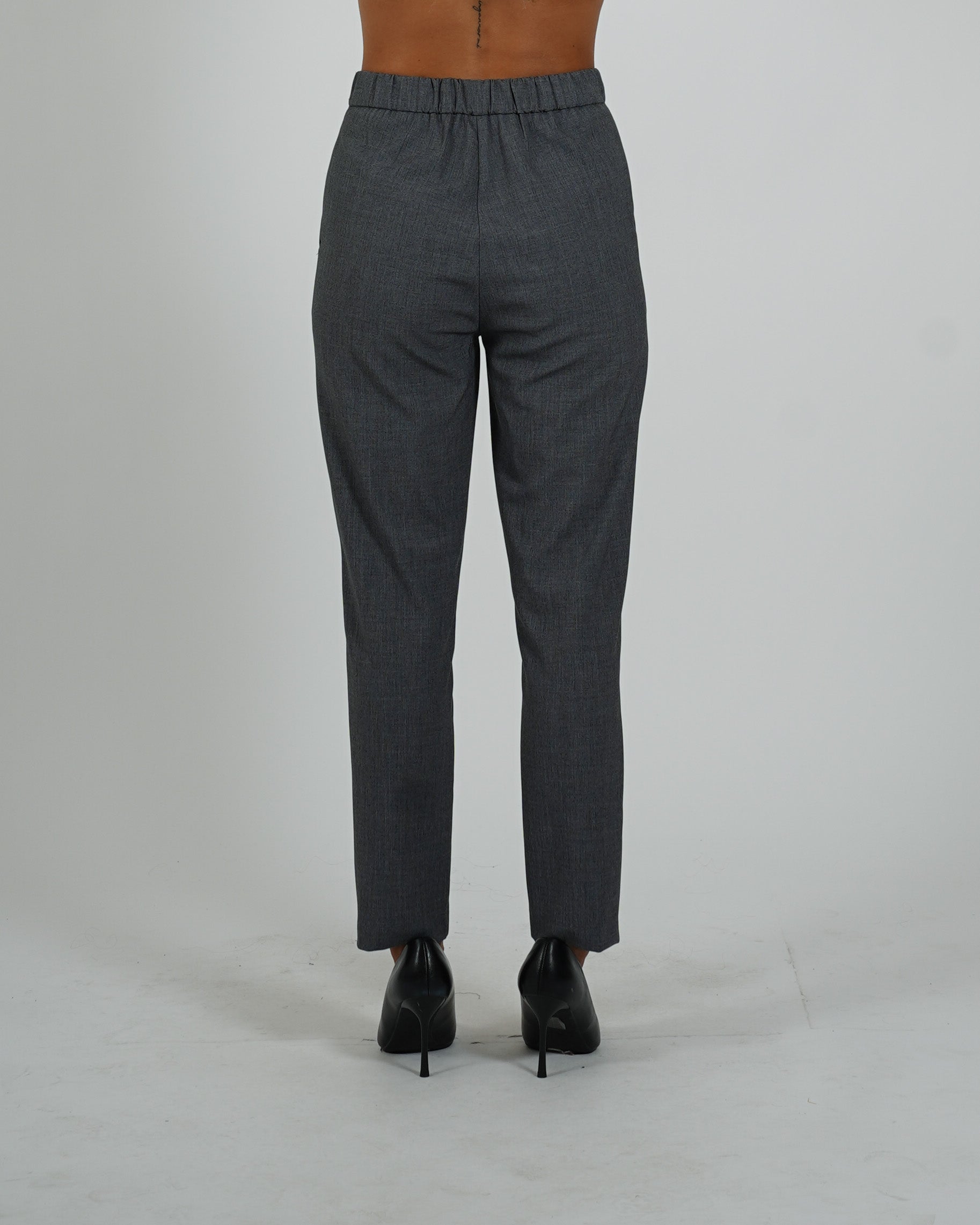 Pantaloni regular fit in frescolana - Aremogna