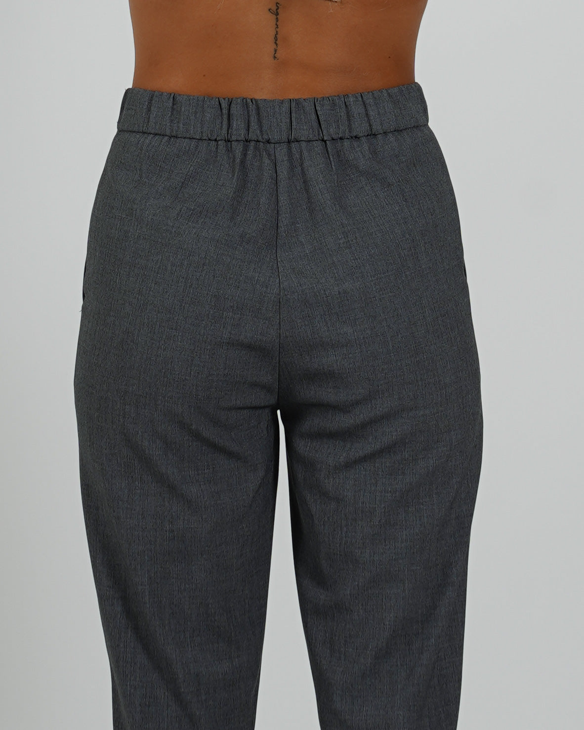 Pantaloni regular fit in frescolana - Aremogna