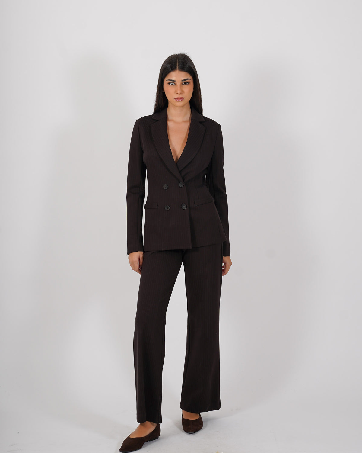 Pantaloni gessati regular fit - Talanga