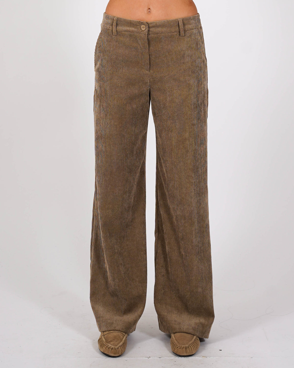 Pantaloni regular fit in velluto - Pergola