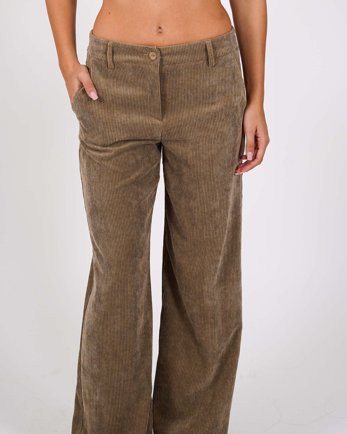 Pantaloni regular fit in velluto - Pergola
