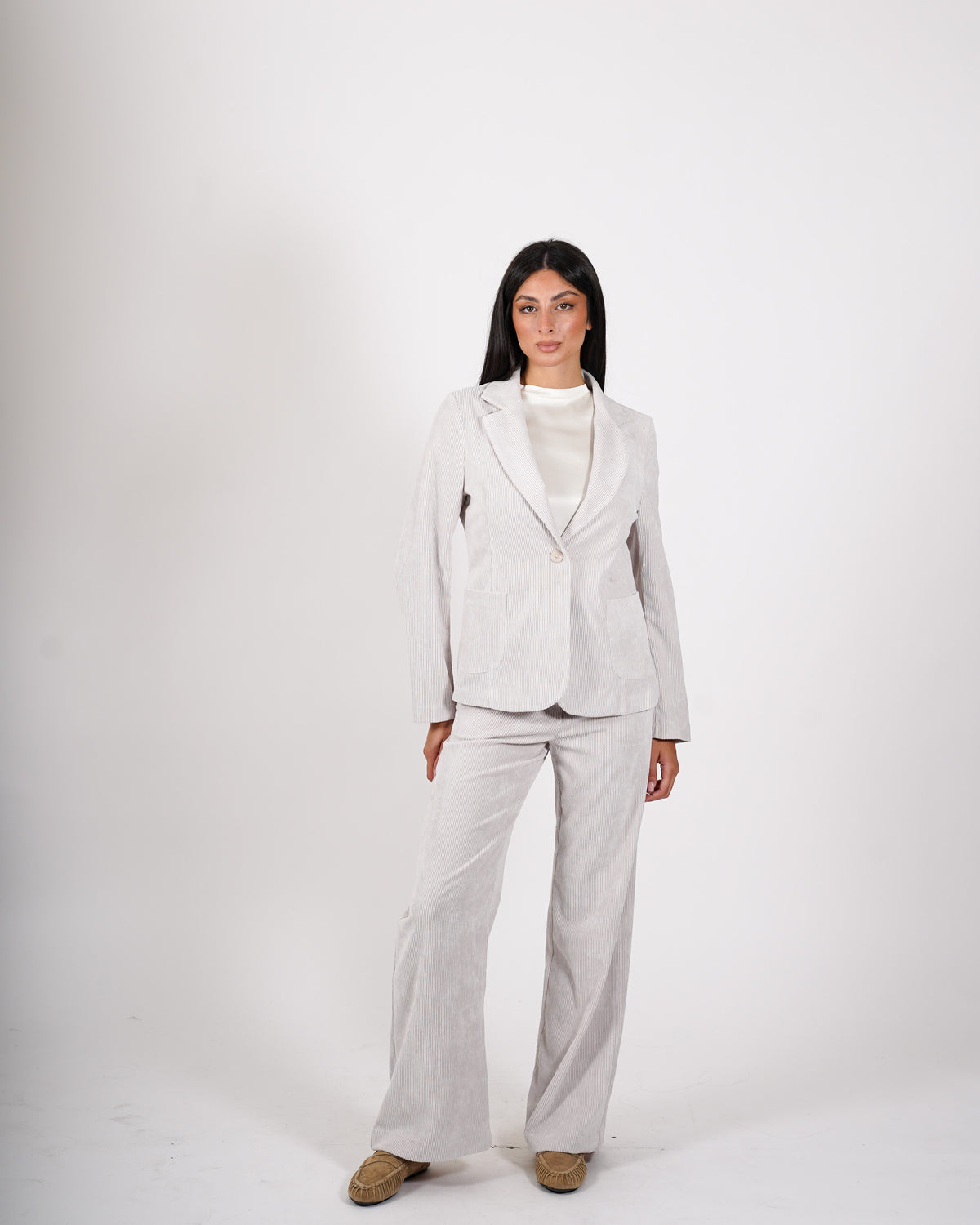Pantaloni regular fit in velluto - Pergola