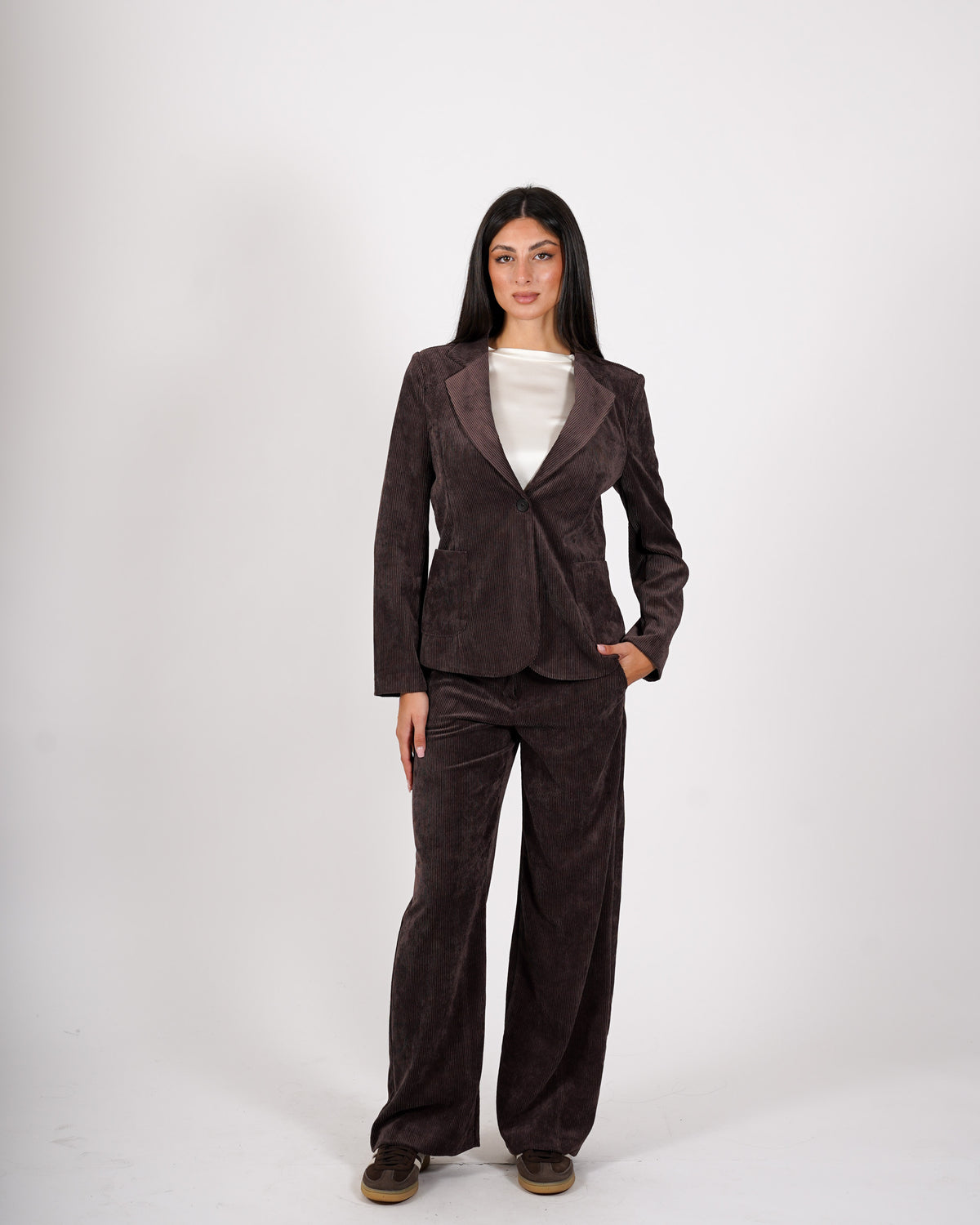 Pantaloni regular fit in velluto - Pergola