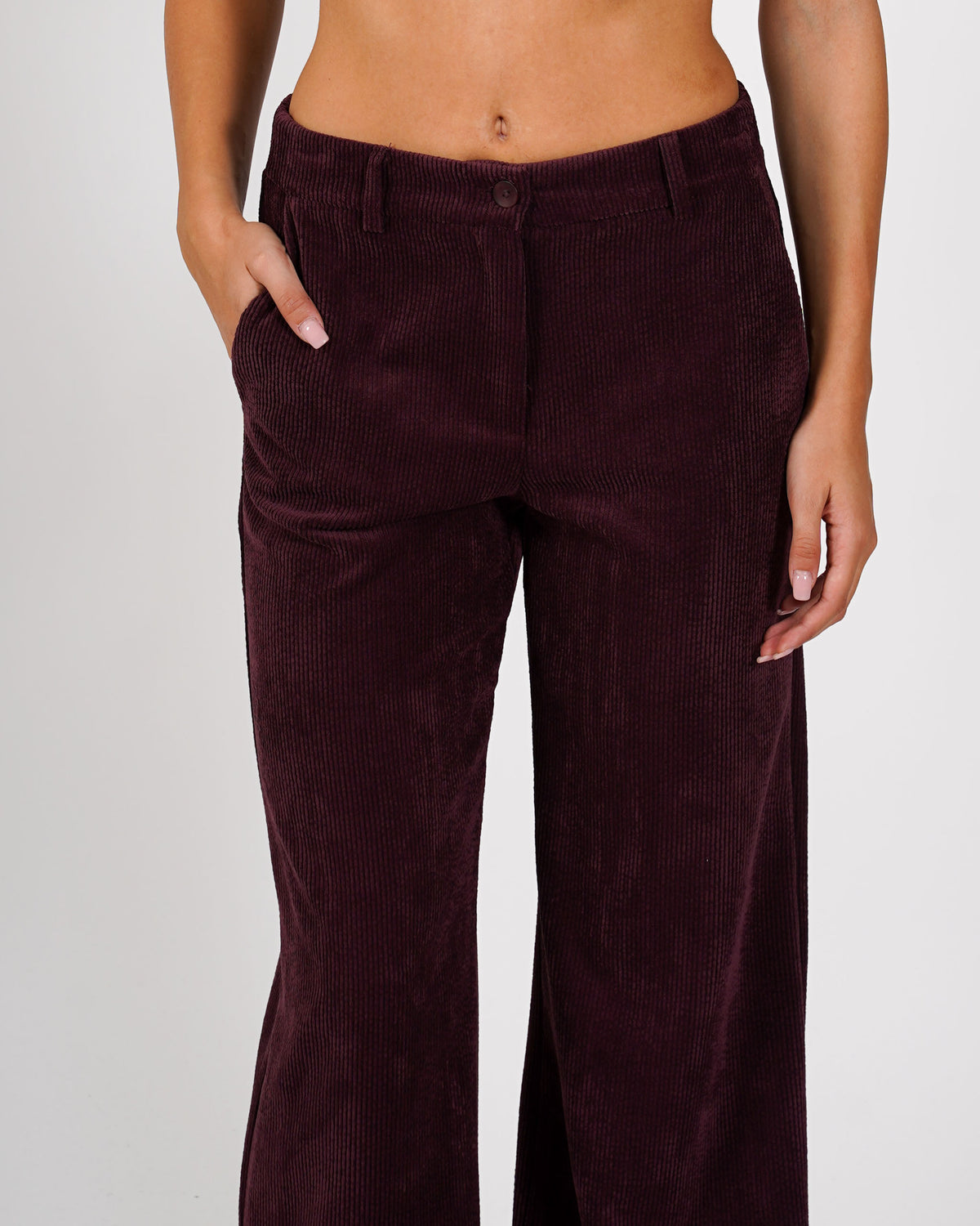 Pantaloni regular fit in velluto - Pergola