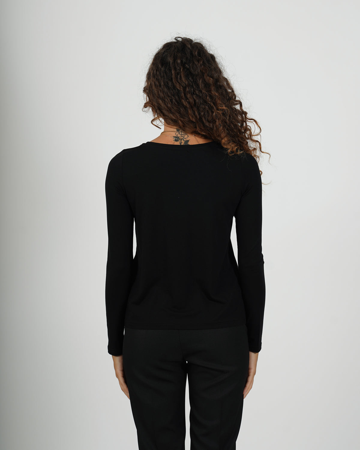 Shirt girocollo manica lunga in eco fibra - Dresda