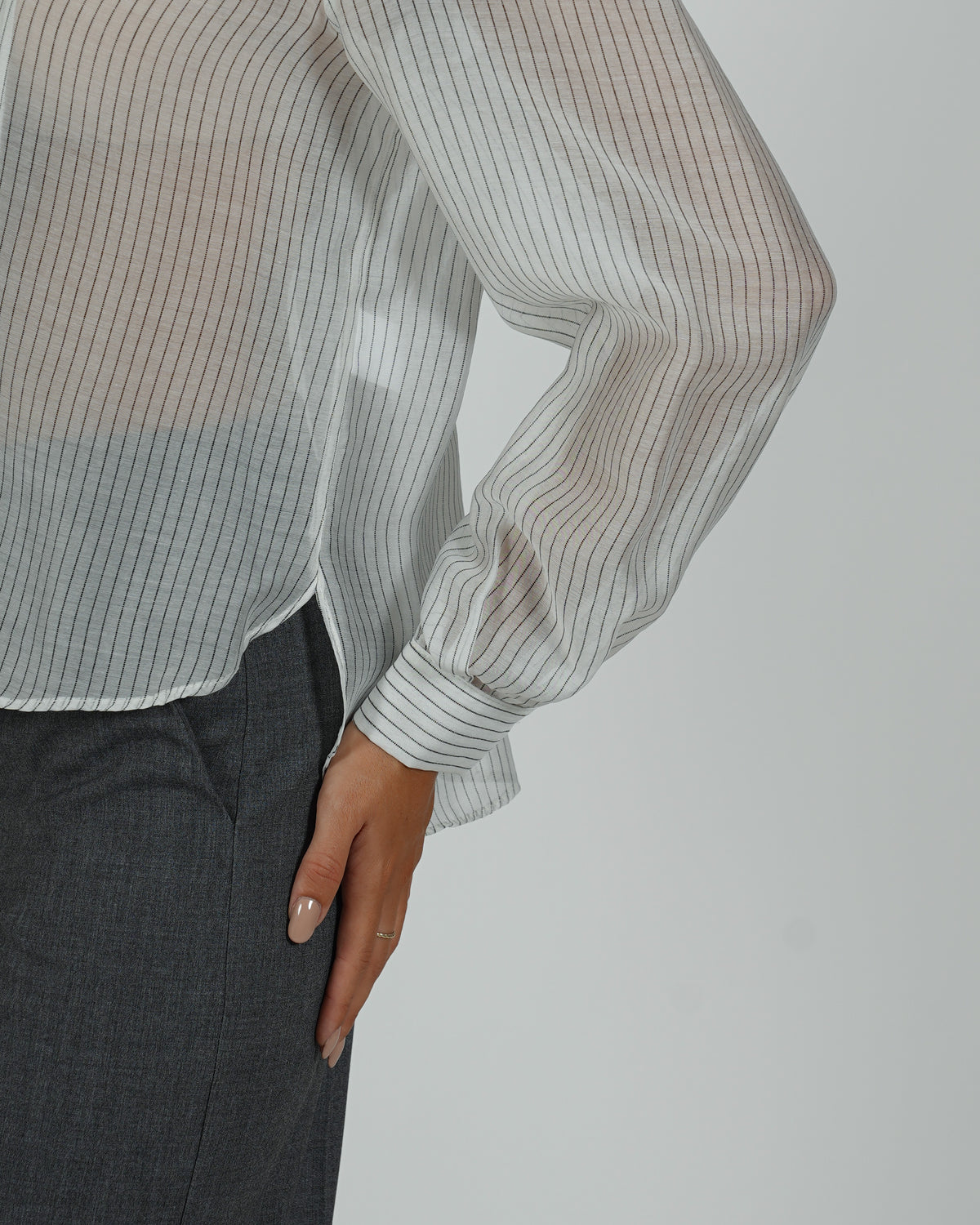 Camicia con fiocco rigata - Satirica
