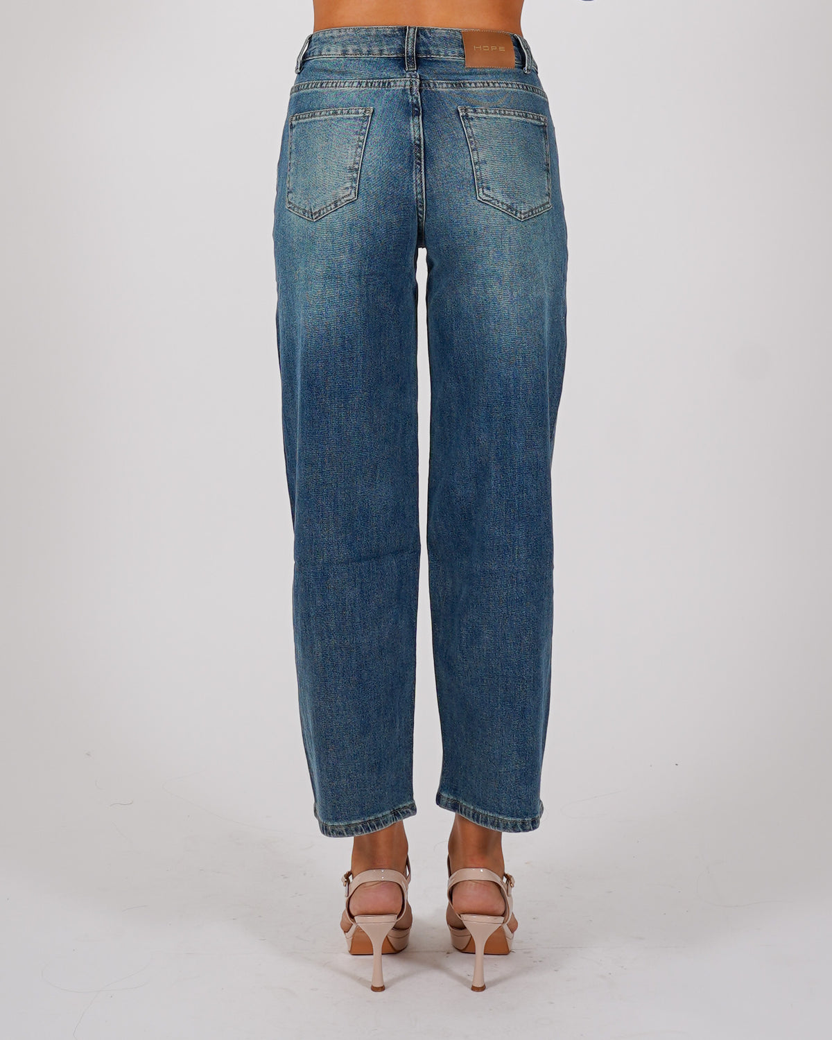 Jeans balloon fit in tela denim - Maracanà