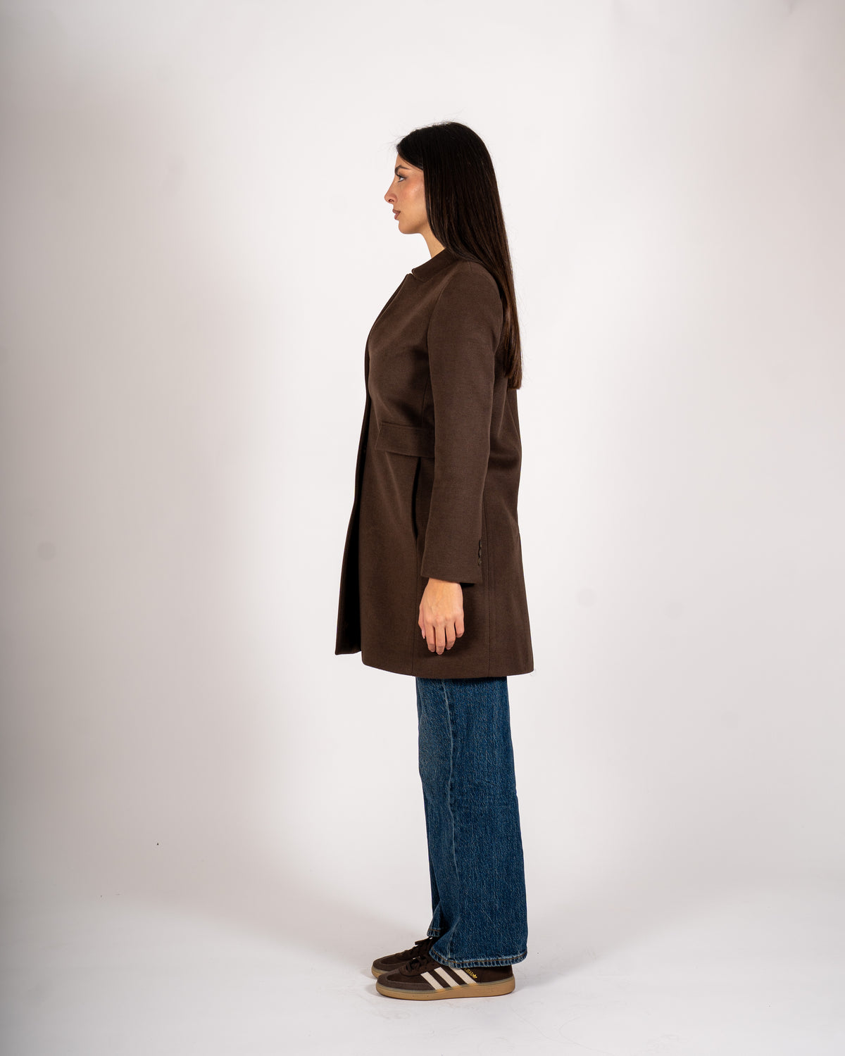 Cappotto monopetto in mano lana - Adriele