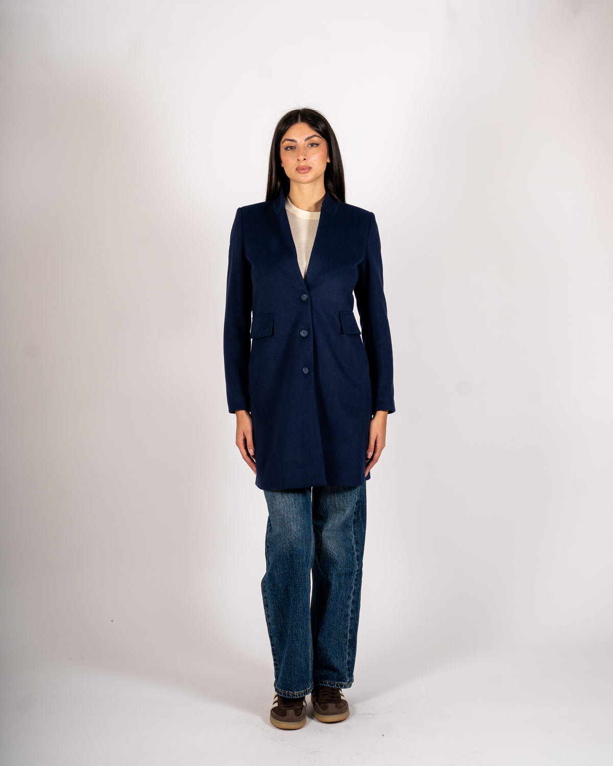 Cappotto monopetto in mano lana - Adriele