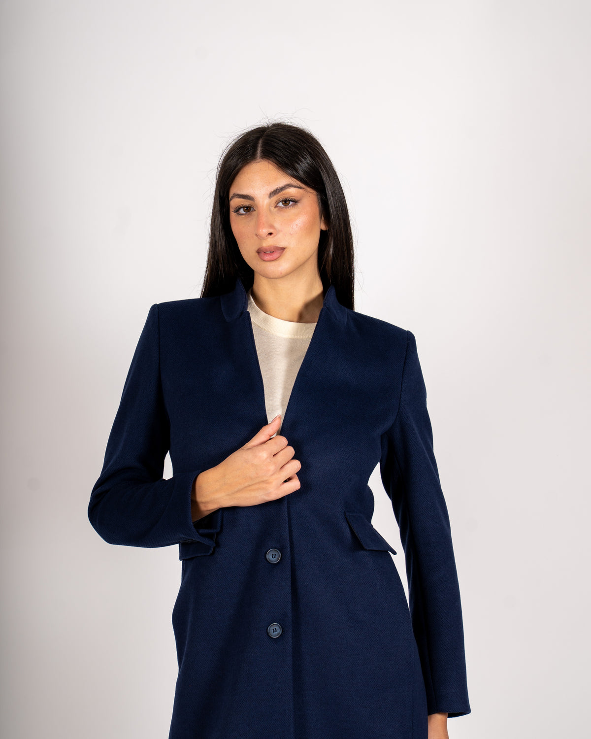 Cappotto monopetto in mano lana - Adriele